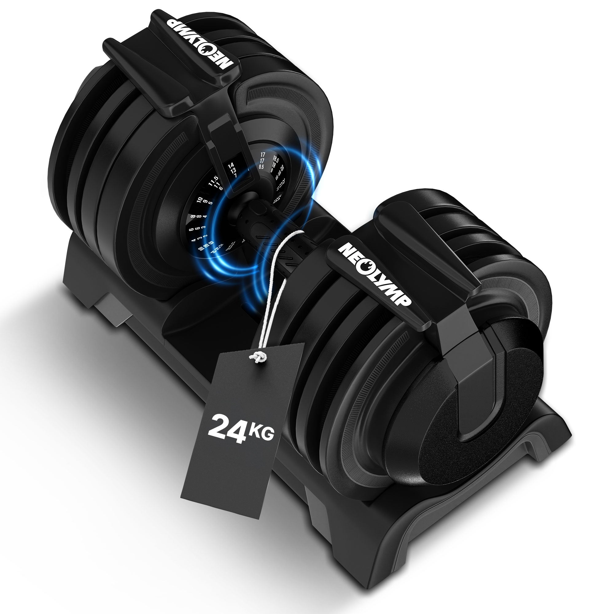 Verstellbare Kurzhanteln 41kg & 24kg - Kurzhantel 24 kg - Hantel von NEOLYMP | Fitnessequipment und Sportartikel