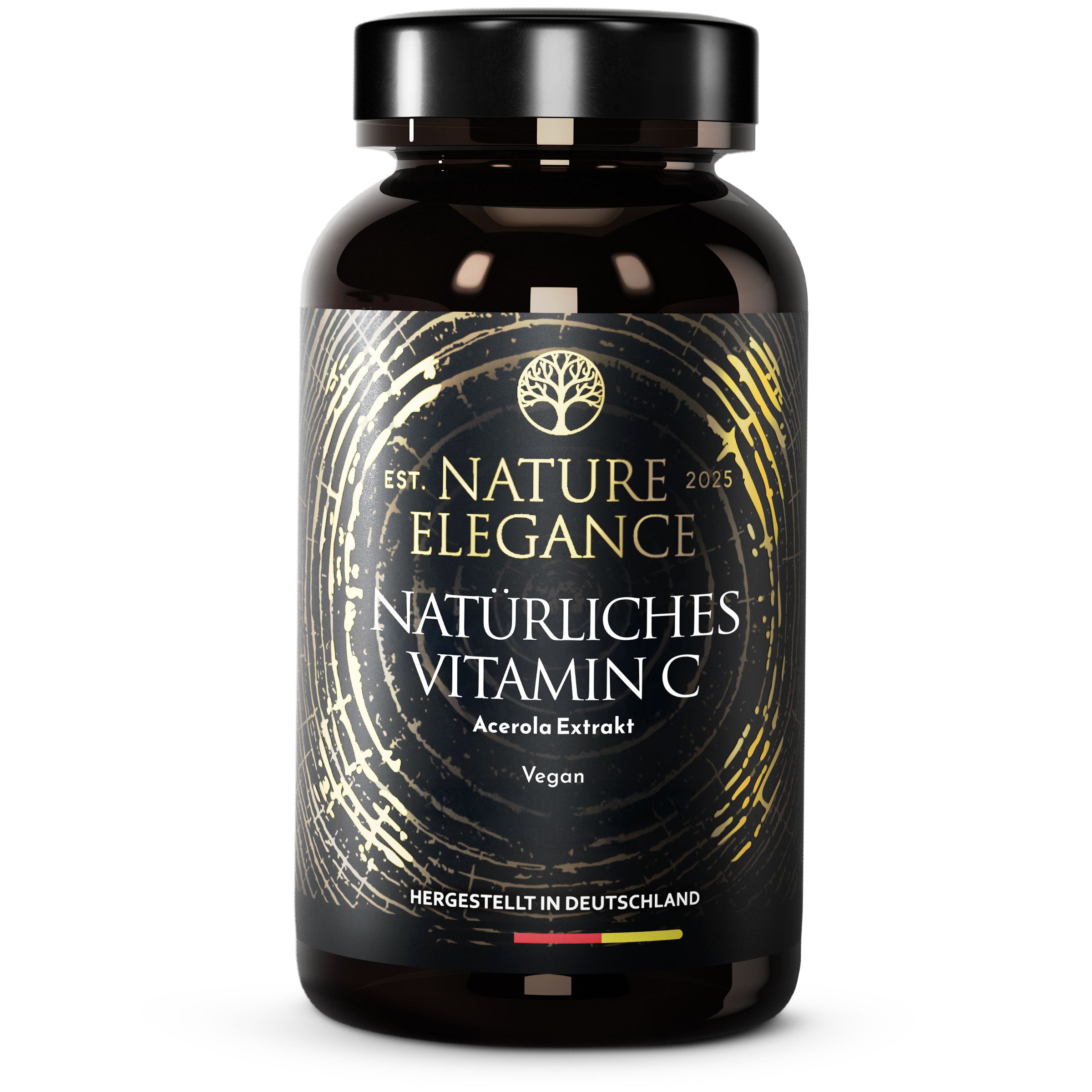 Nature Elegance - Vitamin C - aus Acerola-Superfrucht, vegane Kapseln (2er Pack (360 Stück)) - 1er Pack (180 Stück) - Nahrungsergänzungsmittel von NEOLYMP | Fitnessequipment und Sportartikel