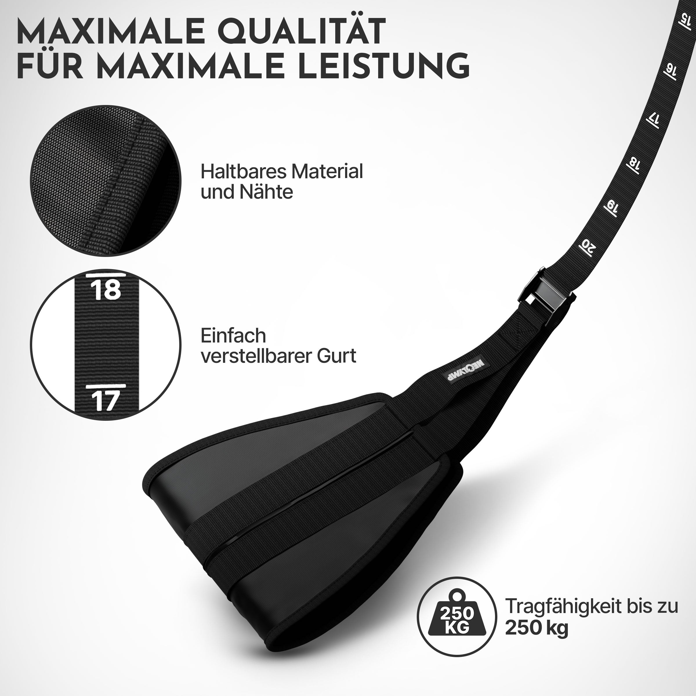 Bauchmuskel-Schlaufen - Trainingsschlaufen Ab Straps - - Bauchtrainer von NEOLYMP | Fitnessequipment und Sportartikel