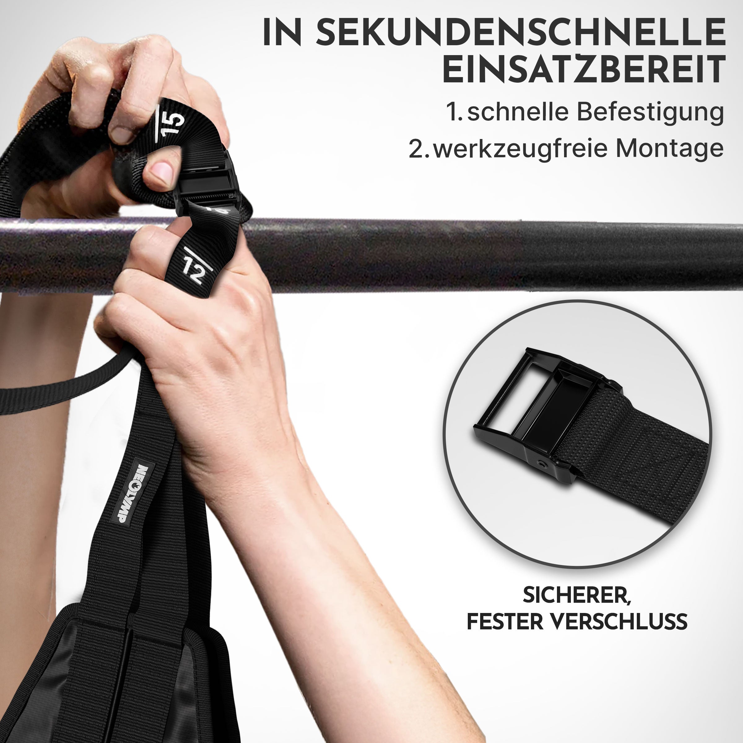 Bauchmuskel-Schlaufen - Trainingsschlaufen Ab Straps - - Bauchtrainer von NEOLYMP | Fitnessequipment und Sportartikel