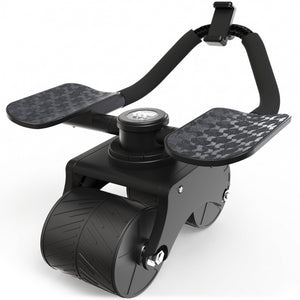 Bauchroller mit Unterarm-Auflage (schwarz) - Patentiert, 180° drehbar | B-Ware - - Outlet von NEOLYMP | Fitnessequipment und Sportartikel