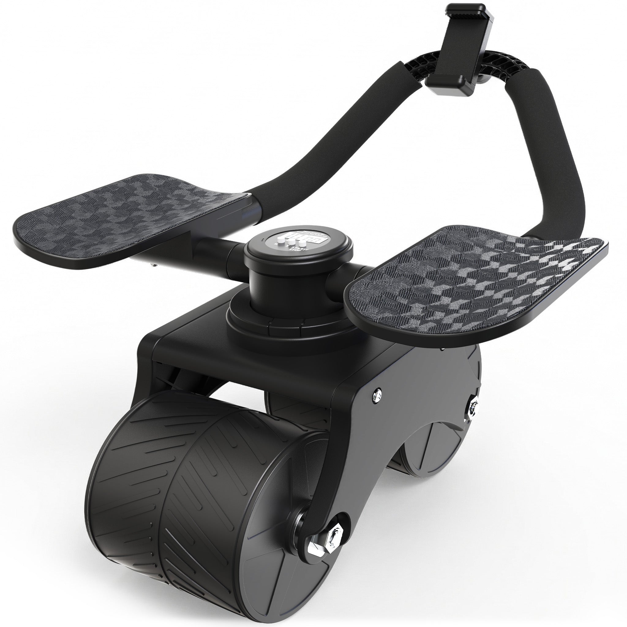 Bauchroller mit Unterarm-Auflage (schwarz) - Patentiert, 180° drehbar | B-Ware - - Outlet von NEOLYMP | Fitnessequipment und Sportartikel