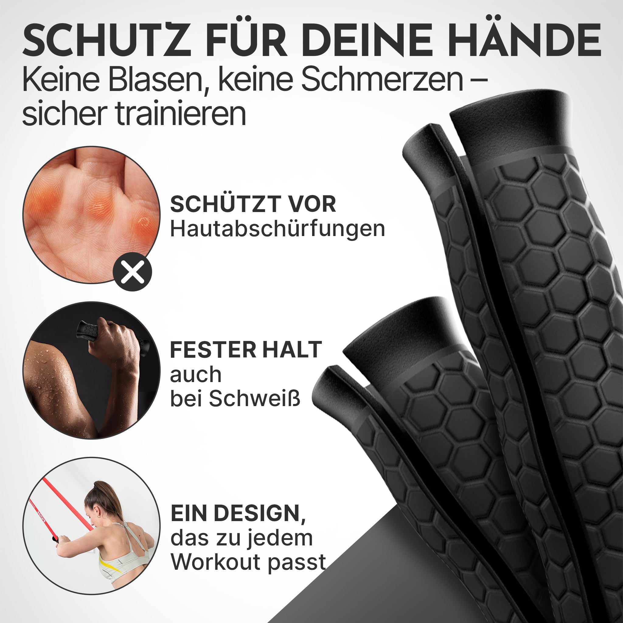 Griffe für Fitnessbänder - - Zubehör von NEOLYMP | Fitnessequipment und Sportartikel