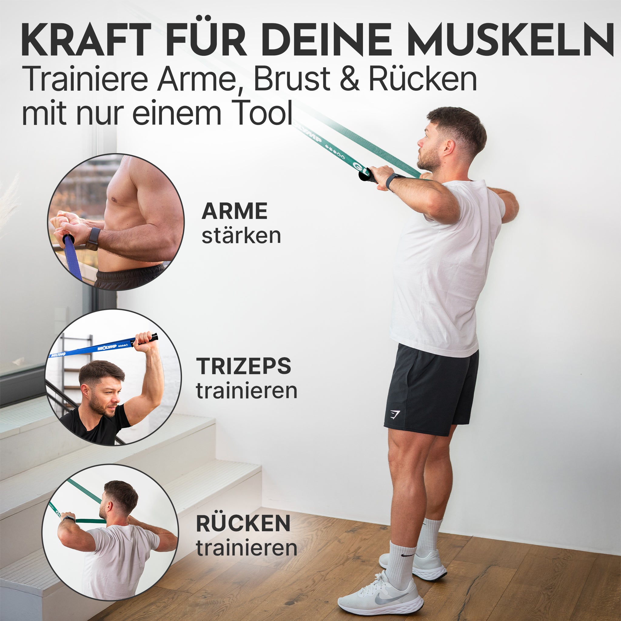 Griffe für Fitnessbänder - - Zubehör von NEOLYMP | Fitnessequipment und Sportartikel
