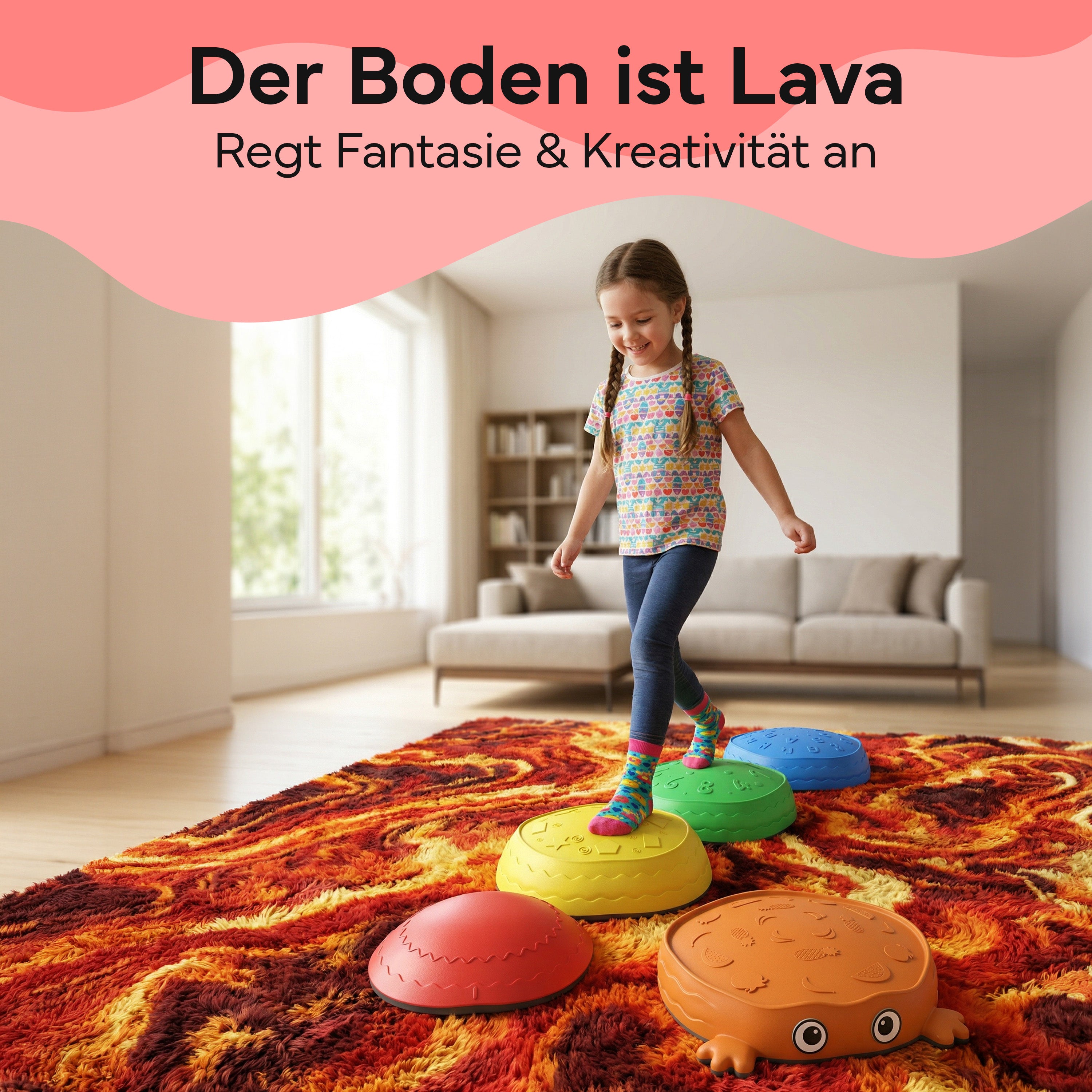 Balanciersteine für Kinder, 5er-Set stapelbar - - von NEOLYMP | Fitnessequipment und Sportartikel