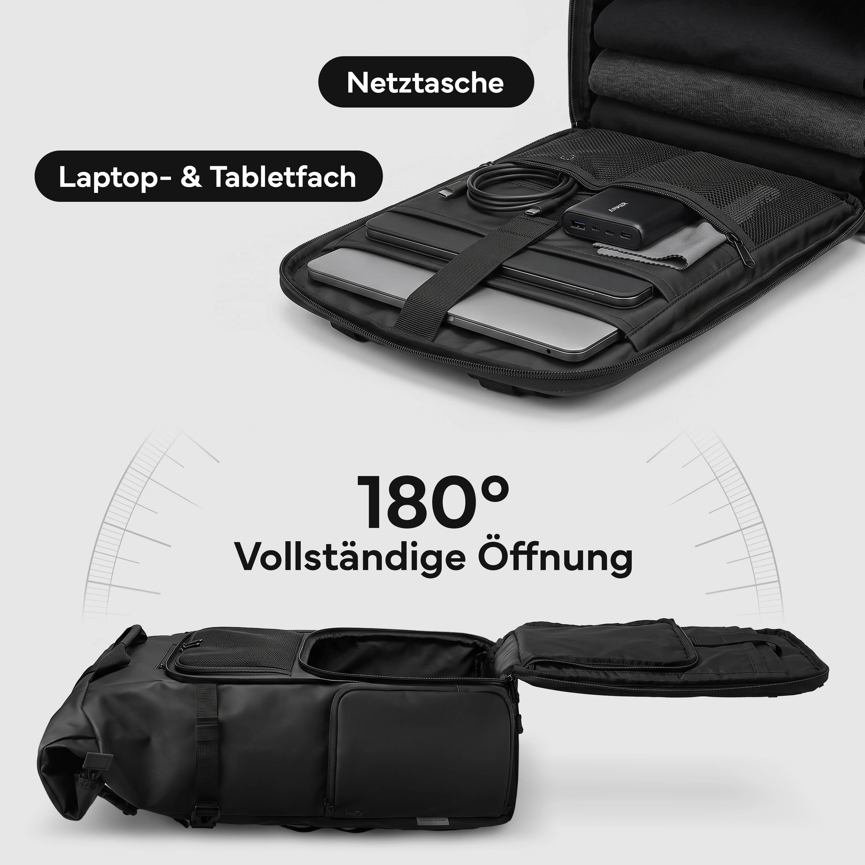 Rucksack Rolltop 40 Liter - Wasserdicht - - Outdoor-Equipment von NEOLYMP | Fitnessequipment und Sportartikel