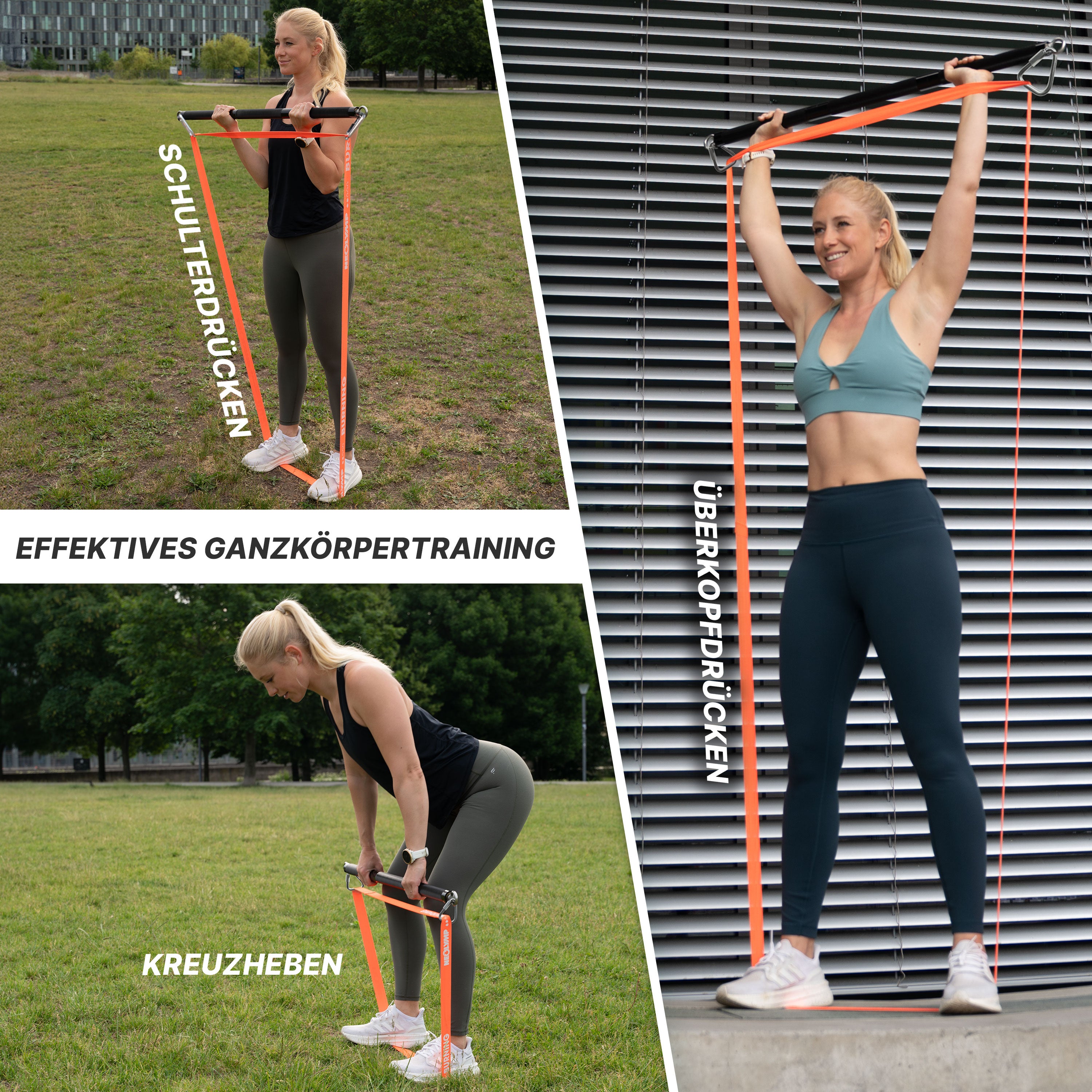 Bänderstange für Fitnessbänder - inkl. Karabiner - - Zubehör von NEOLYMP | Fitnessequipment und Sportartikel