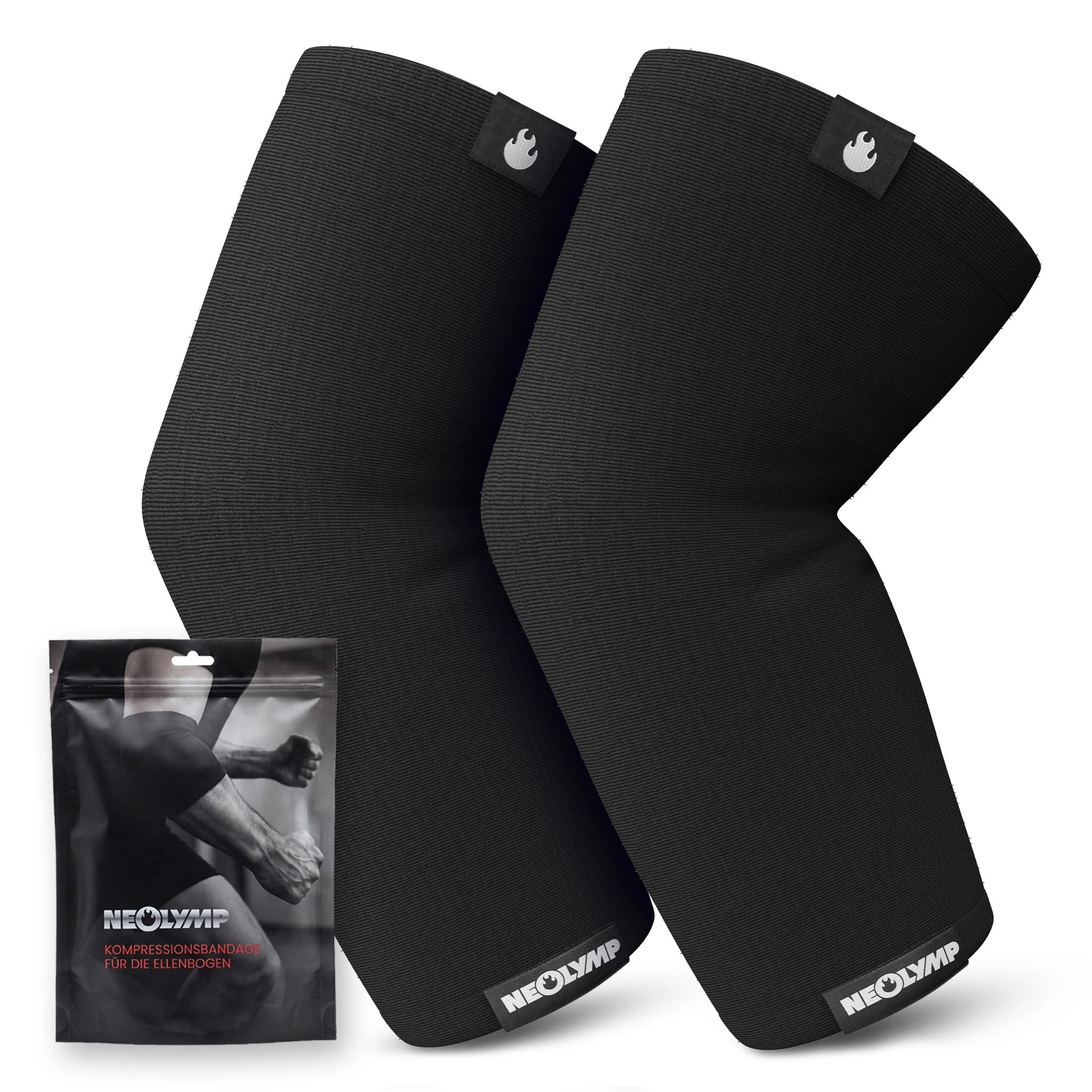 Ellenbogen-Bandagen - 2er Set, Größe S - XL - - Zubehör von NEOLYMP | Fitnessequipment und Sportartikel