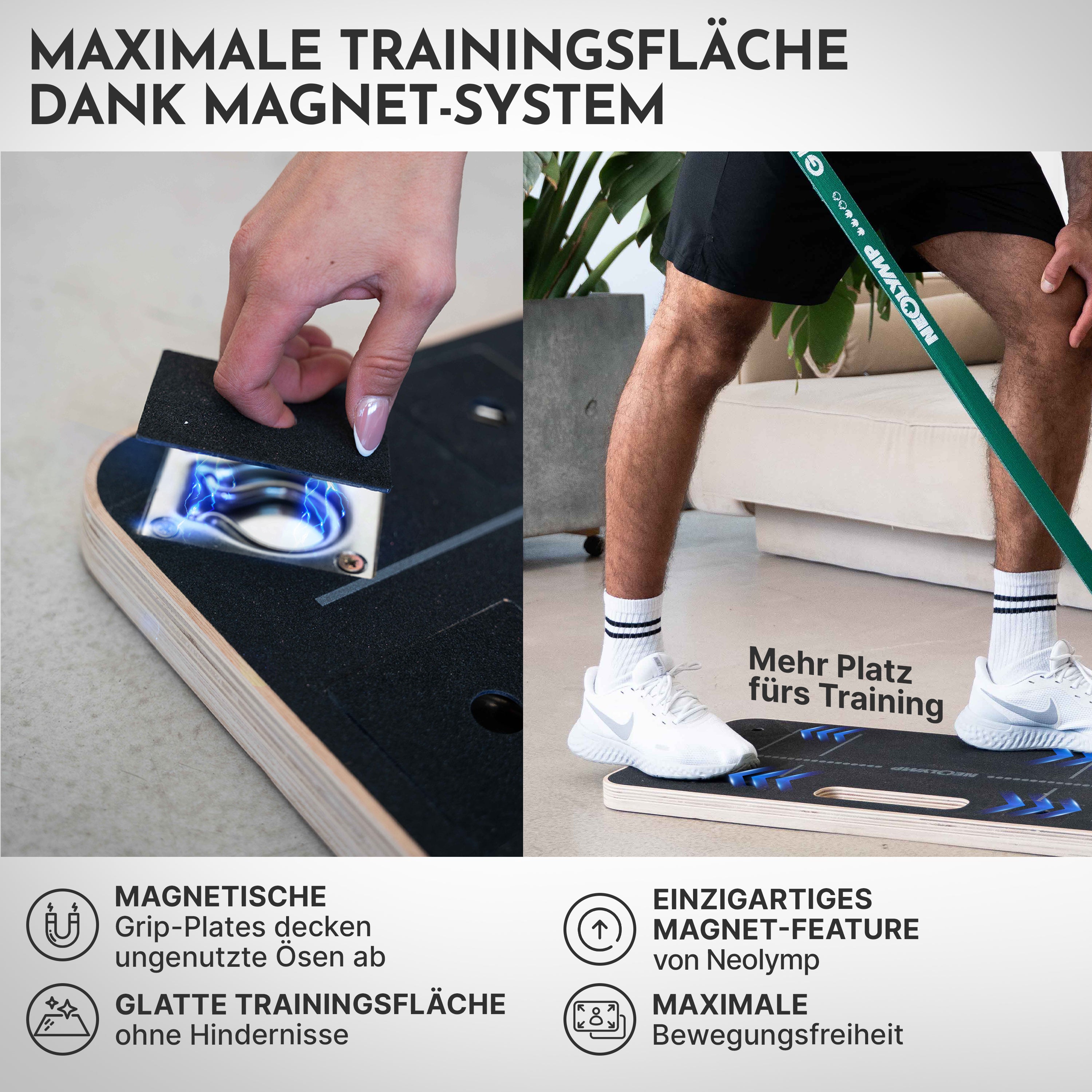 Bänderplattform - Bands Board für Fitnessbänder-Training - - Sportgerät von NEOLYMP | Fitnessequipment und Sportartikel
