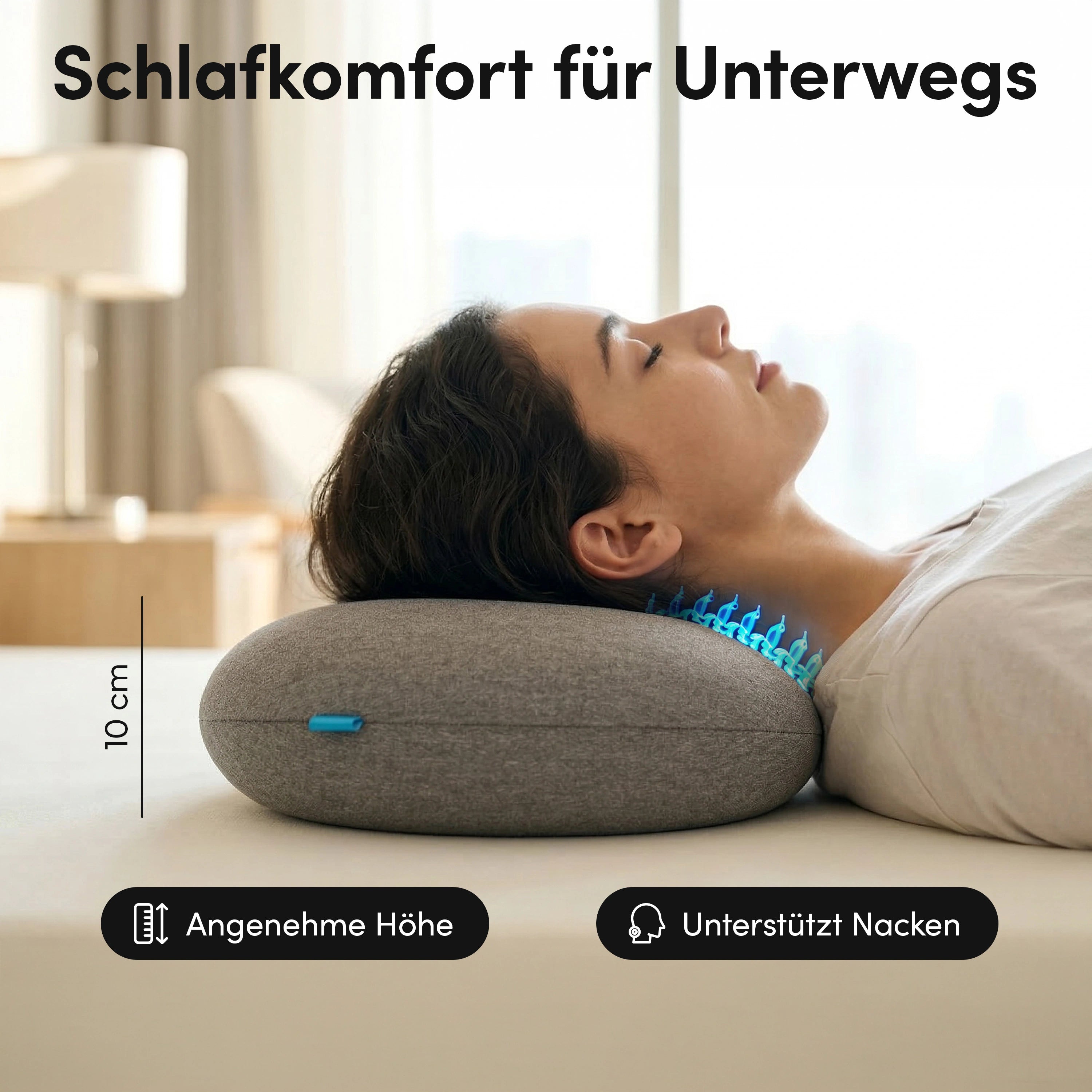 Ergonomisches Reisekissen - Campingtauglich und platzsparend | B-Ware - - Outlet von NEOLYMP | Fitnessequipment und Sportartikel