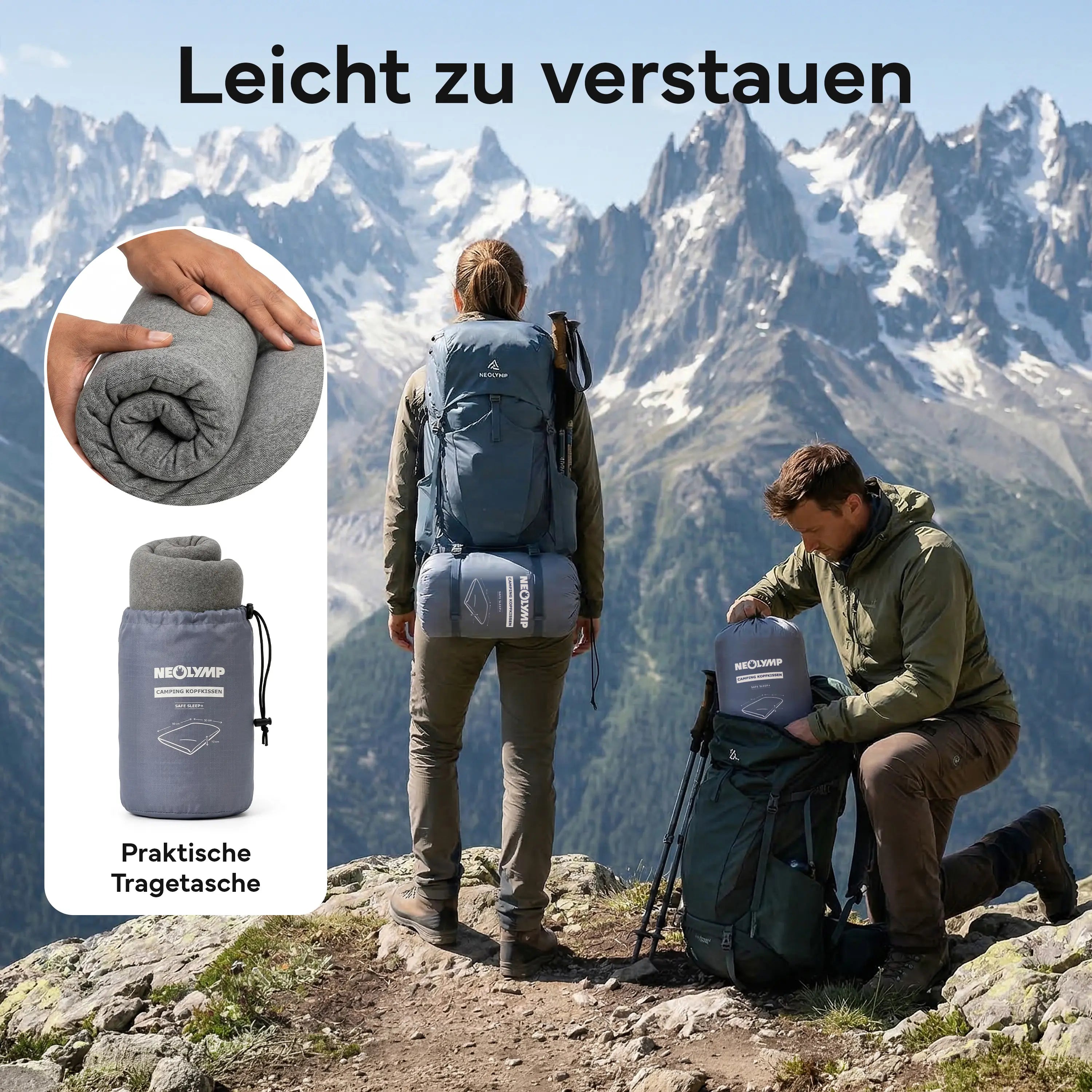 Ergonomisches Reisekissen - Campingtauglich und platzsparend | B-Ware - - Outlet von NEOLYMP | Fitnessequipment und Sportartikel