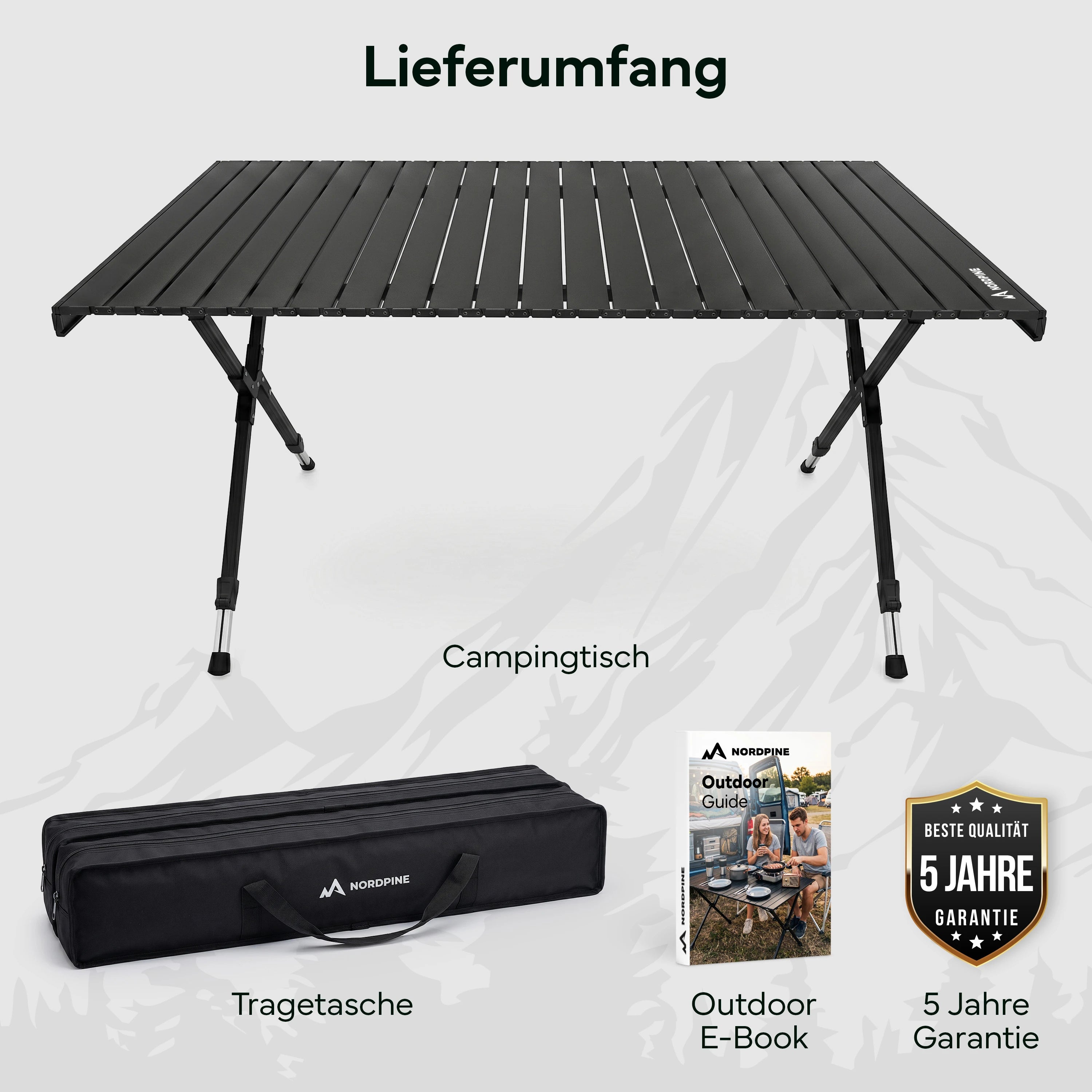 Campingtische – Schwarz | B-Ware - - Outlet von NEOLYMP | Fitnessequipment und Sportartikel
