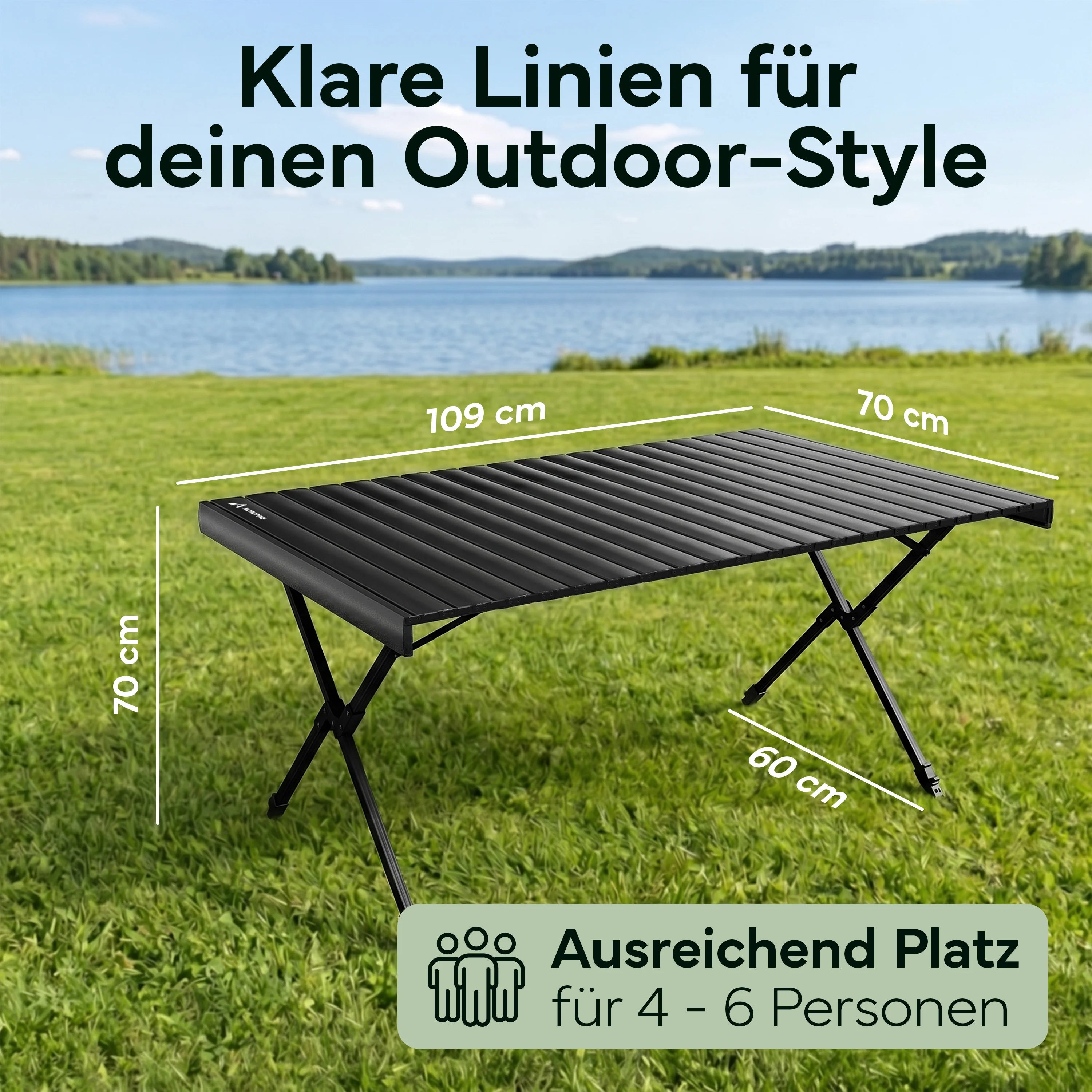 Campingtische – Schwarz | B-Ware - - Outlet von NEOLYMP | Fitnessequipment und Sportartikel