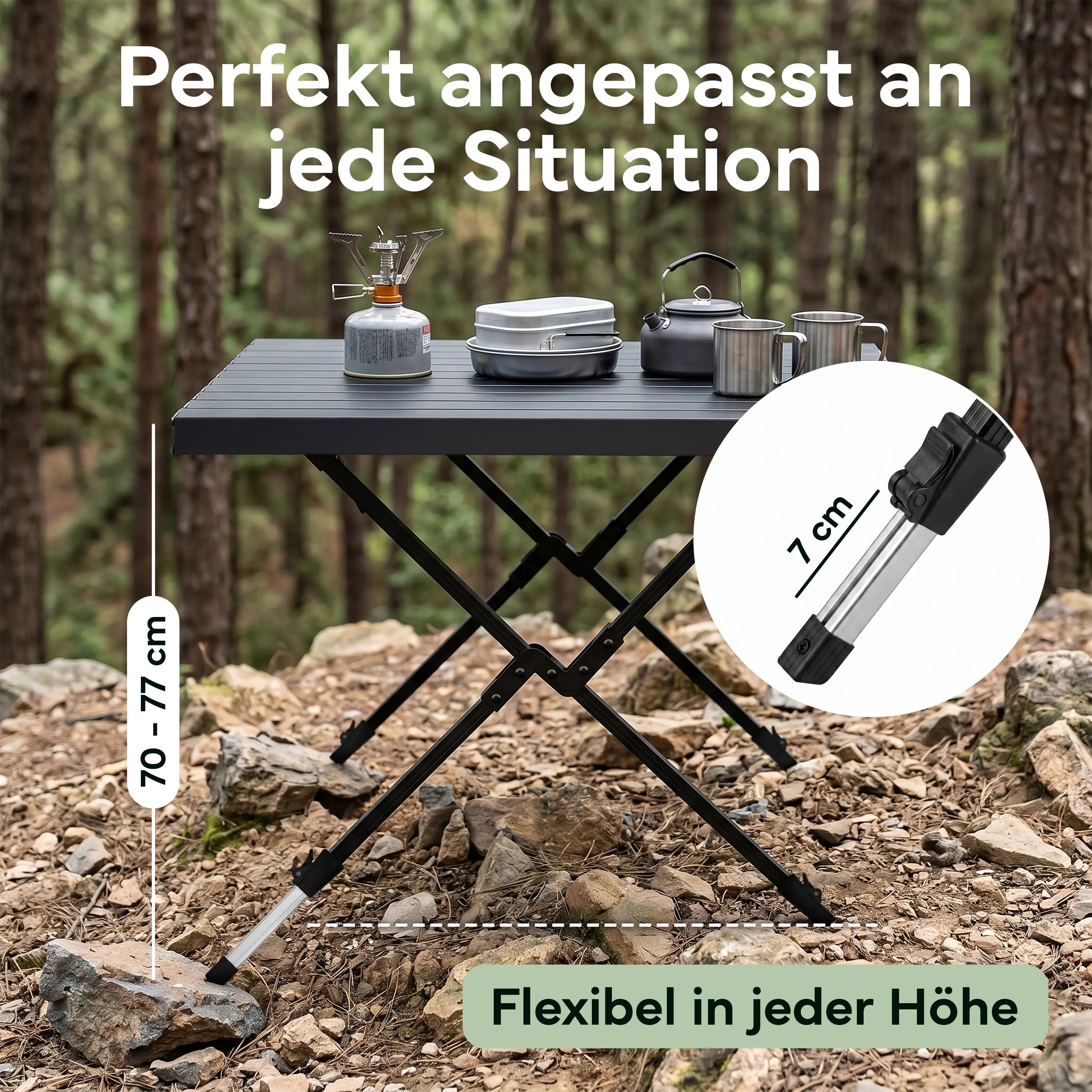 Campingtische – Schwarz | B-Ware - - Outlet von NEOLYMP | Fitnessequipment und Sportartikel