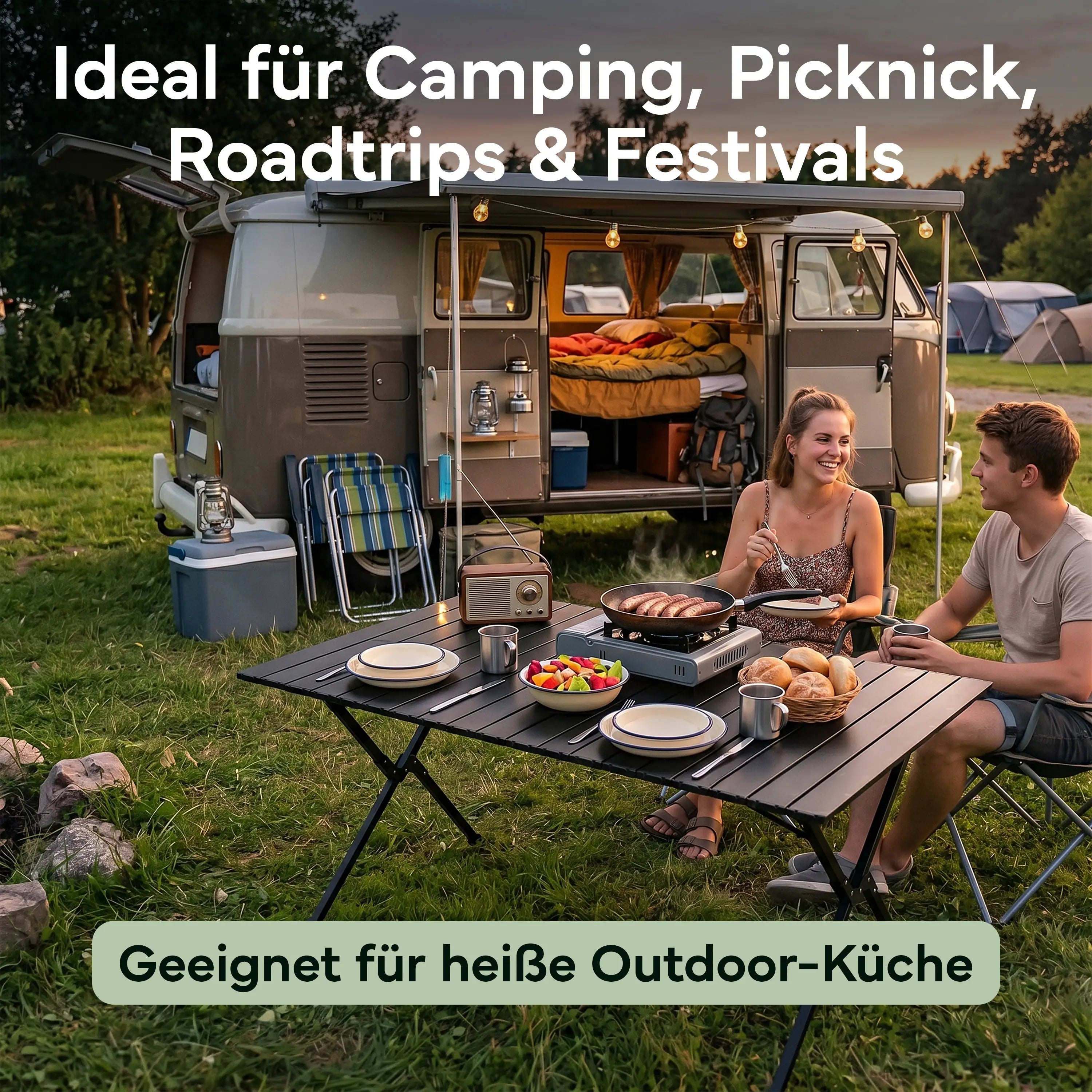 Campingtische – Schwarz | B-Ware - - Outlet von NEOLYMP | Fitnessequipment und Sportartikel