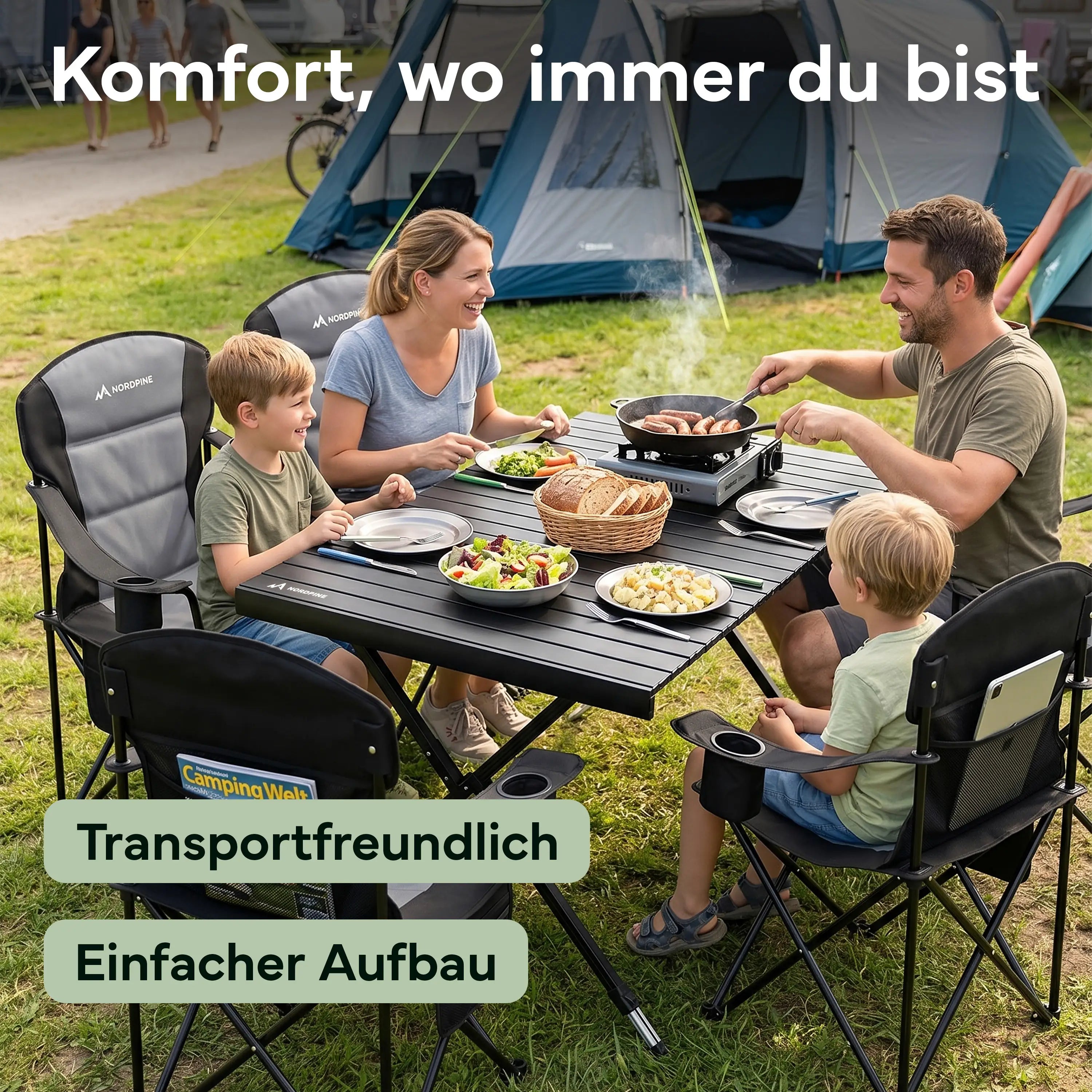 Campingtische – Schwarz | B-Ware - - Outlet von NEOLYMP | Fitnessequipment und Sportartikel