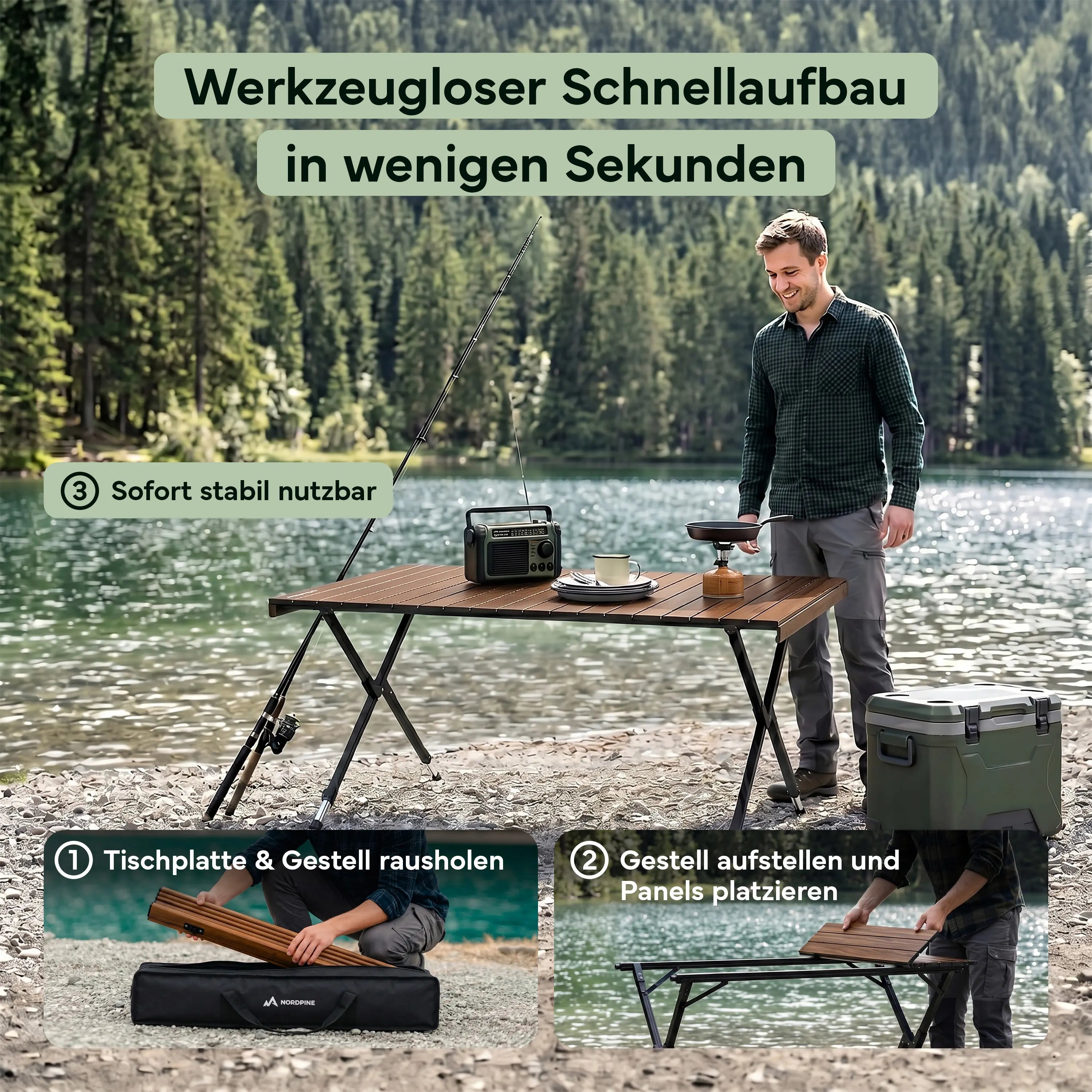 Campingtische – Holzoptik | B-Ware - - Outlet von NEOLYMP | Fitnessequipment und Sportartikel
