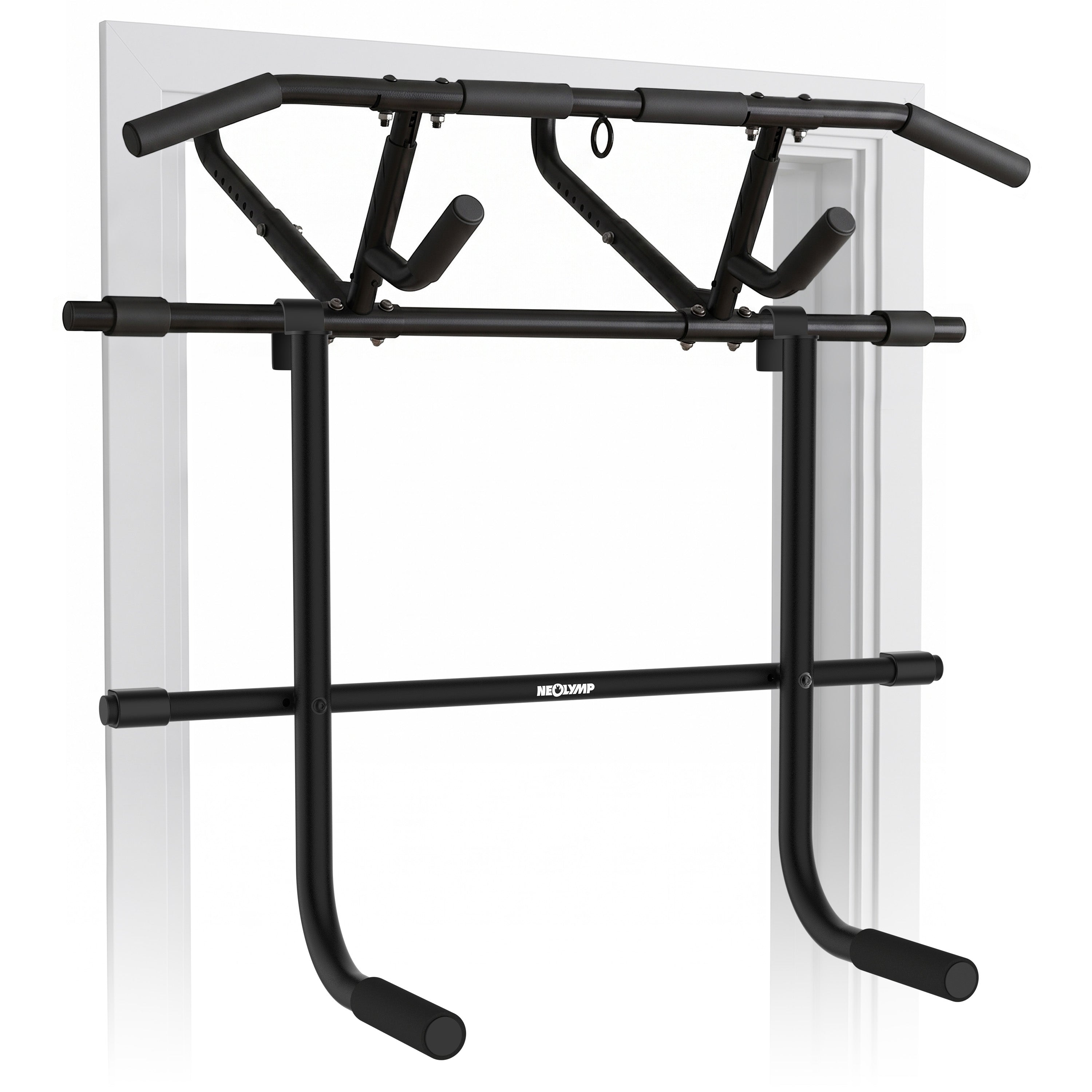 Klimmzugstangen-Bundle - Alle Übungen, volle Bewegungsfreiheit - Stange + Dip Bar Adapter - Klimmzugstangen von NEOLYMP | Fitnessequipment und Sportartikel