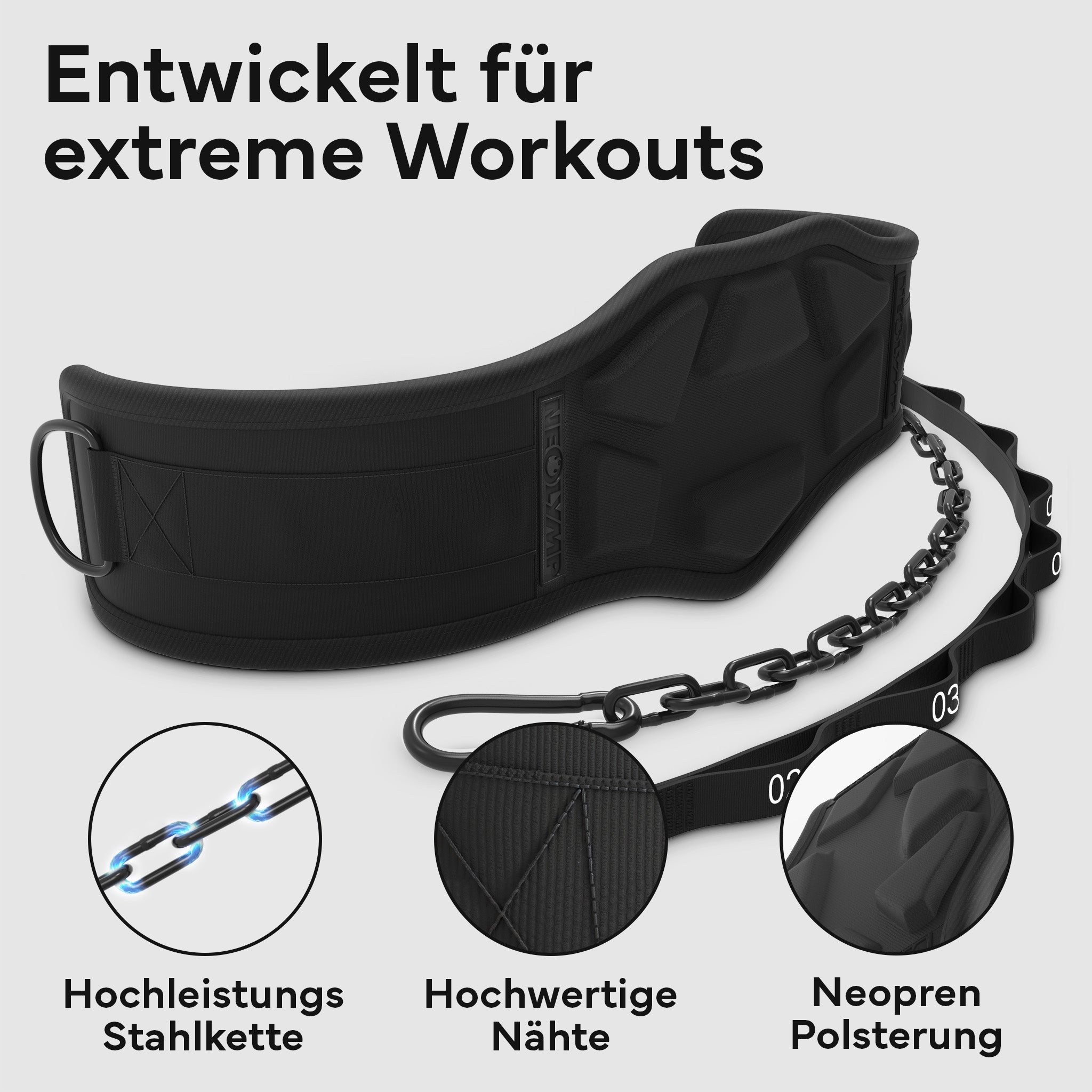 Dip-Gürtel Set für Calisthenics - - Zubehör von NEOLYMP | Fitnessequipment und Sportartikel