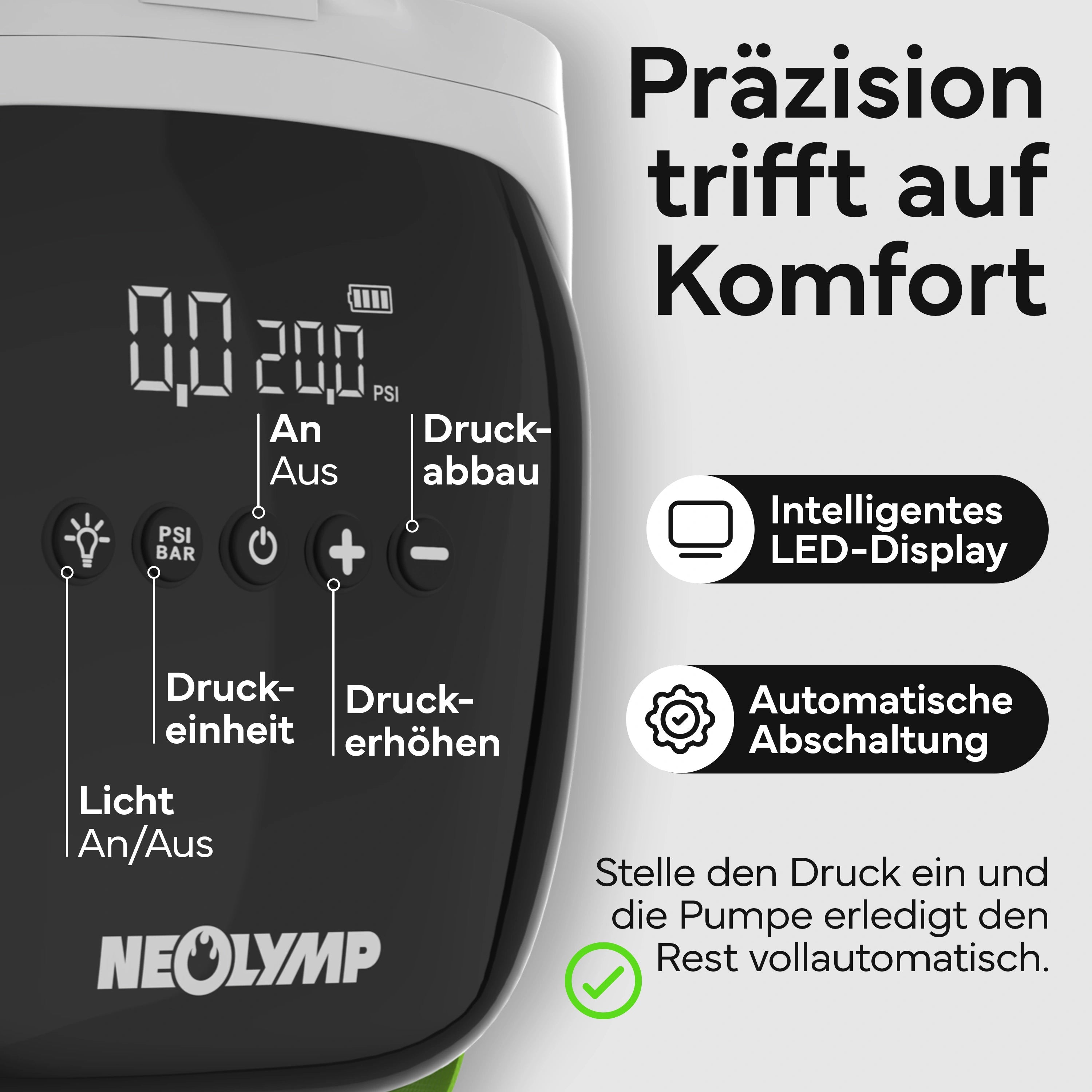 Elektrische Luftpumpe - - Wassersport von NEOLYMP | Fitnessequipment und Sportartikel