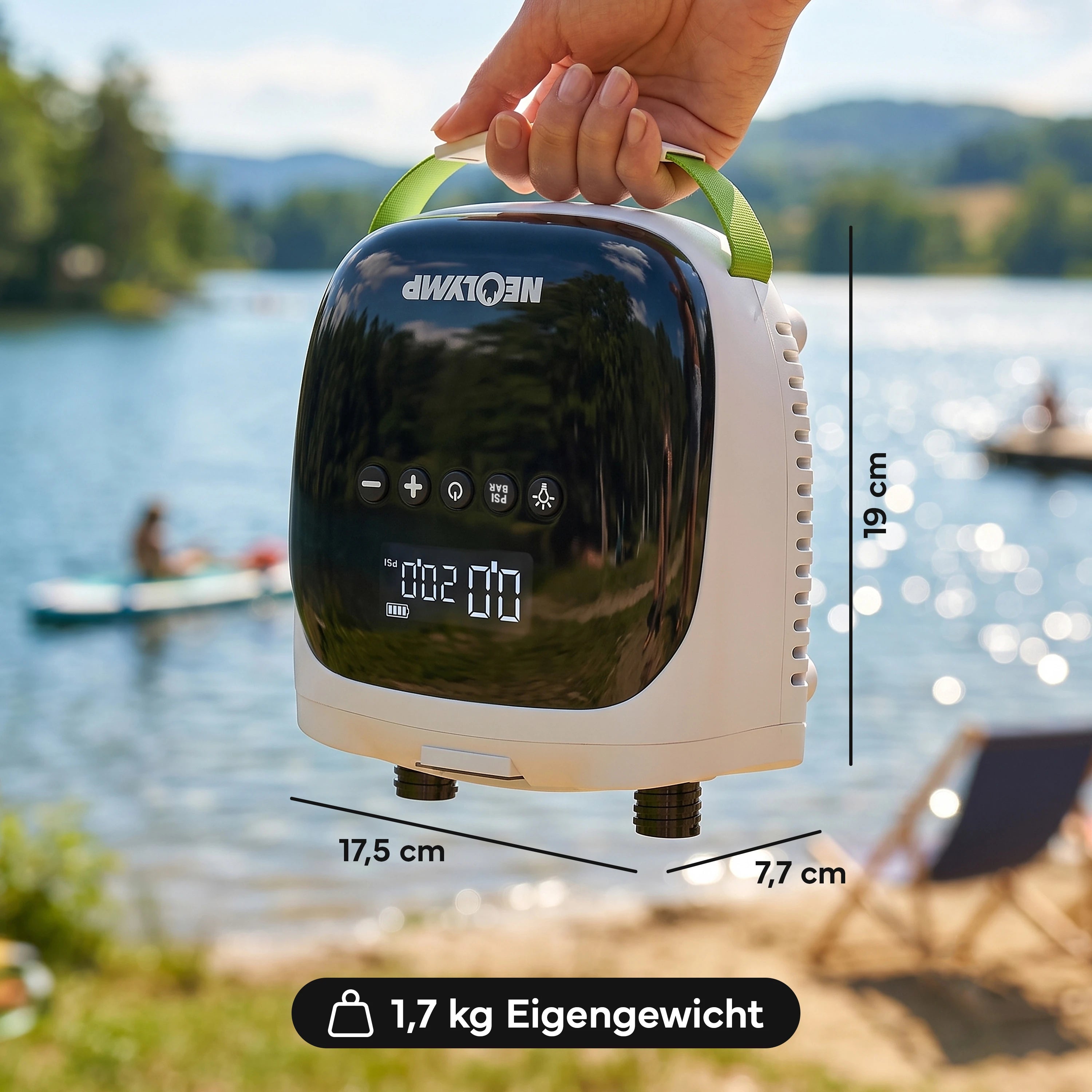 Elektrische Luftpumpe - - Wassersport von NEOLYMP | Fitnessequipment und Sportartikel