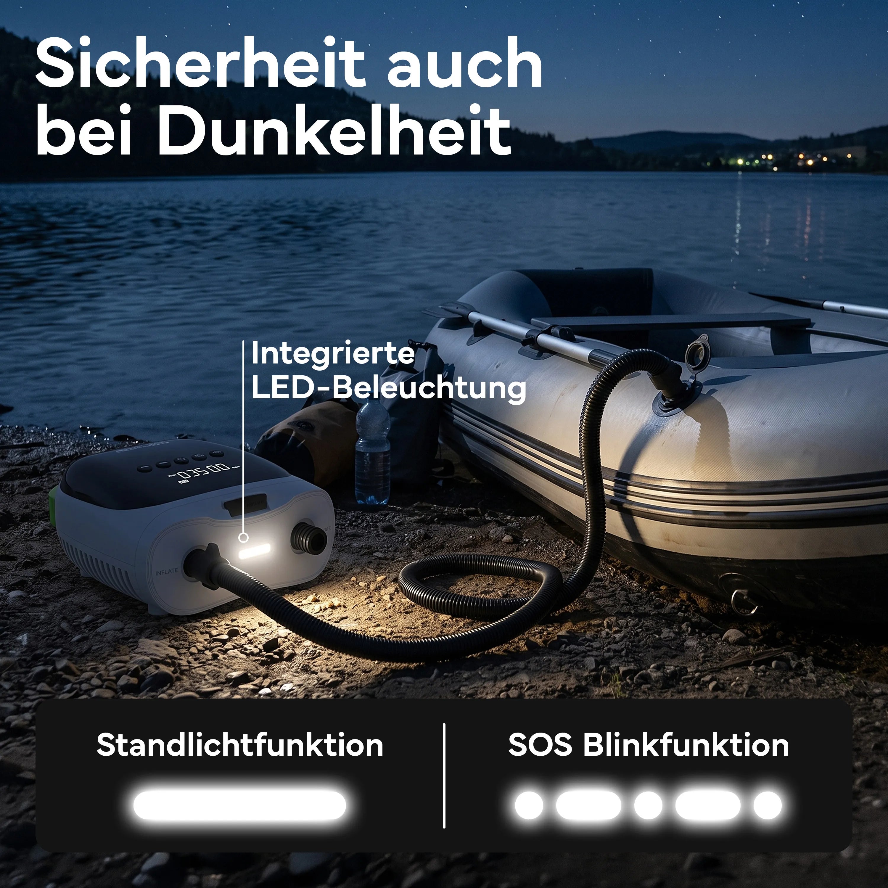 Elektrische Luftpumpe - - Wassersport von NEOLYMP | Fitnessequipment und Sportartikel