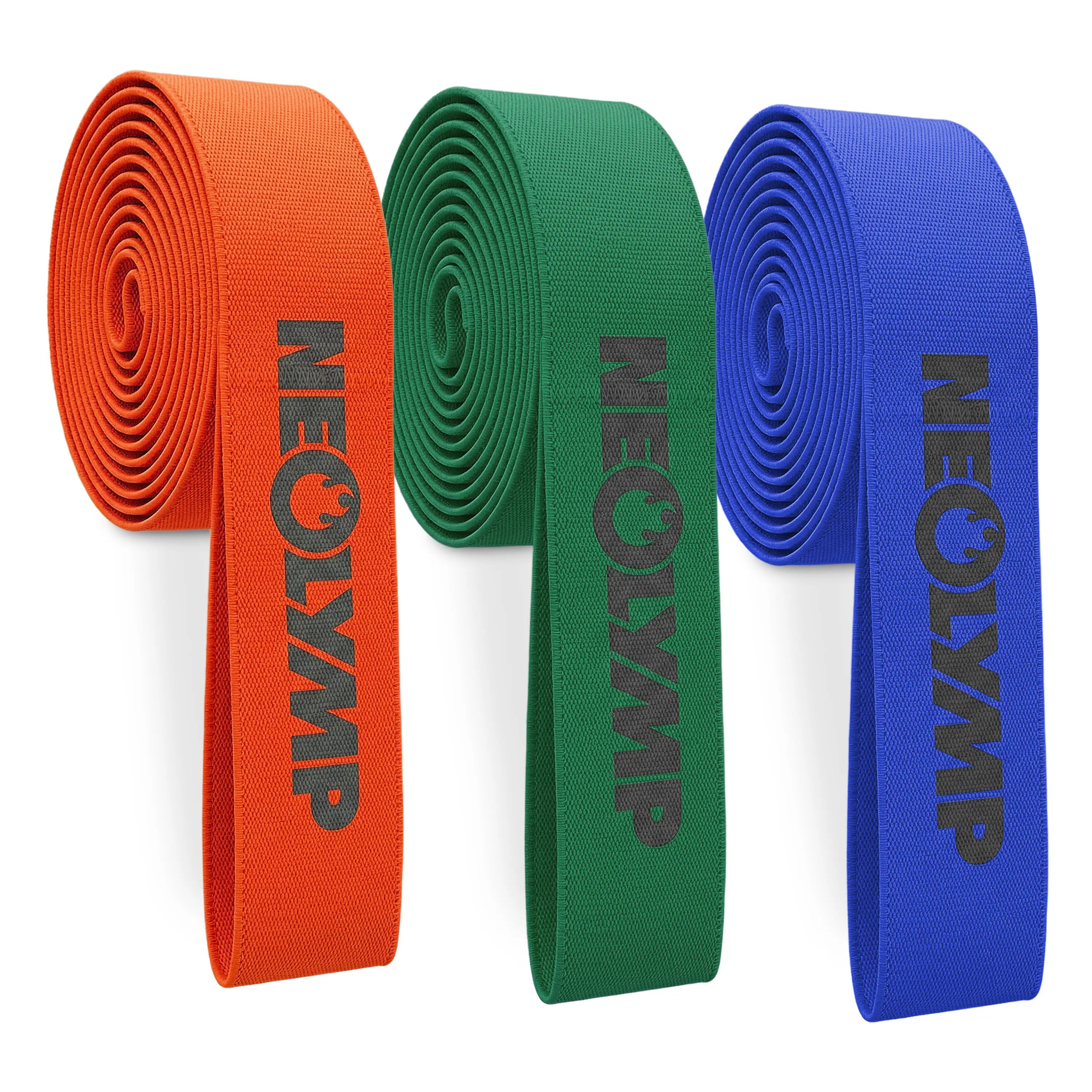 Resistance Bands aus Stoff - extra lang, 5 Stärken - 3er-Set - Fitnessbänder von NEOLYMP | Fitnessequipment und Sportartikel