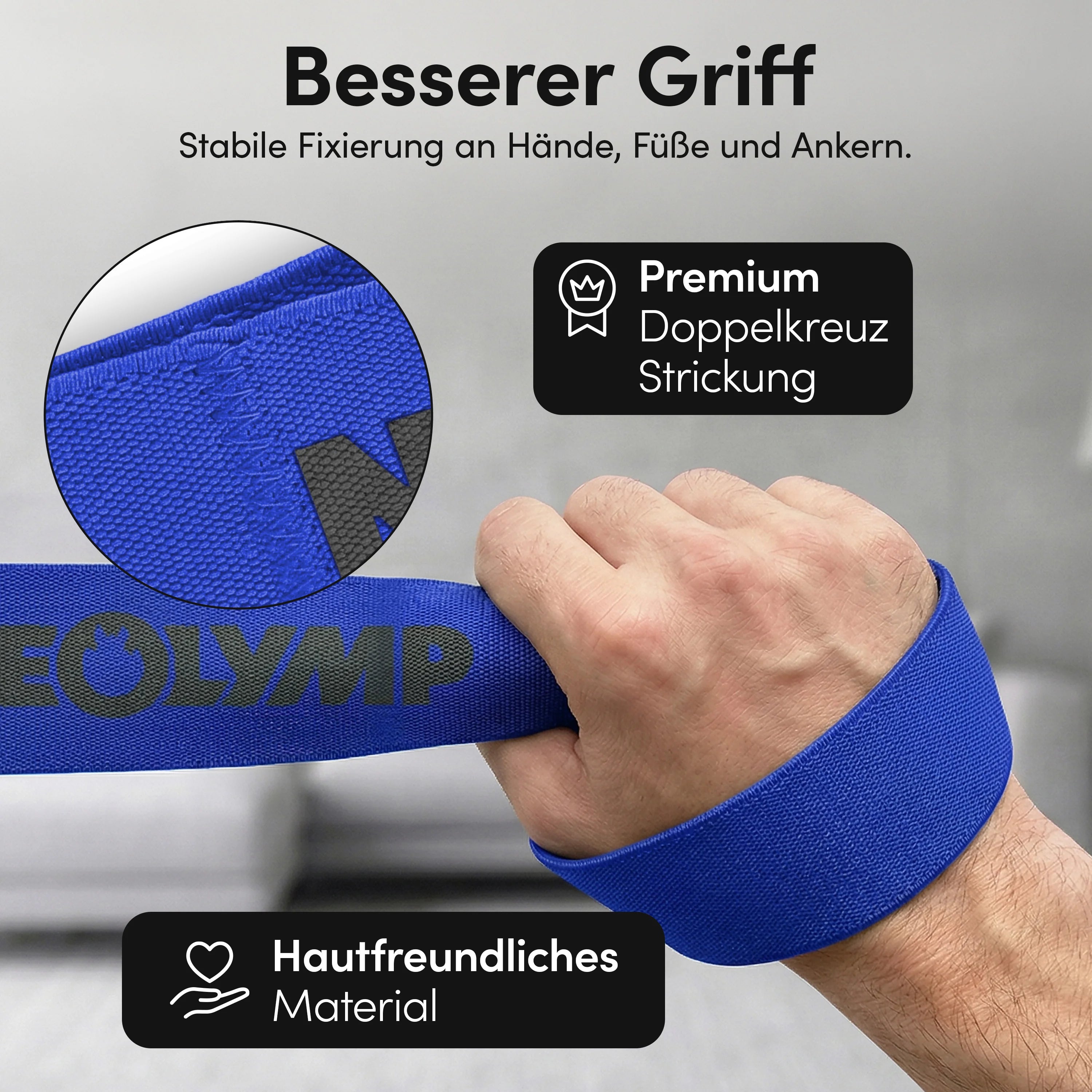 Resistance Bands aus Stoff - extra lang, 5 Stärken - - Fitnessbänder von NEOLYMP | Fitnessequipment und Sportartikel