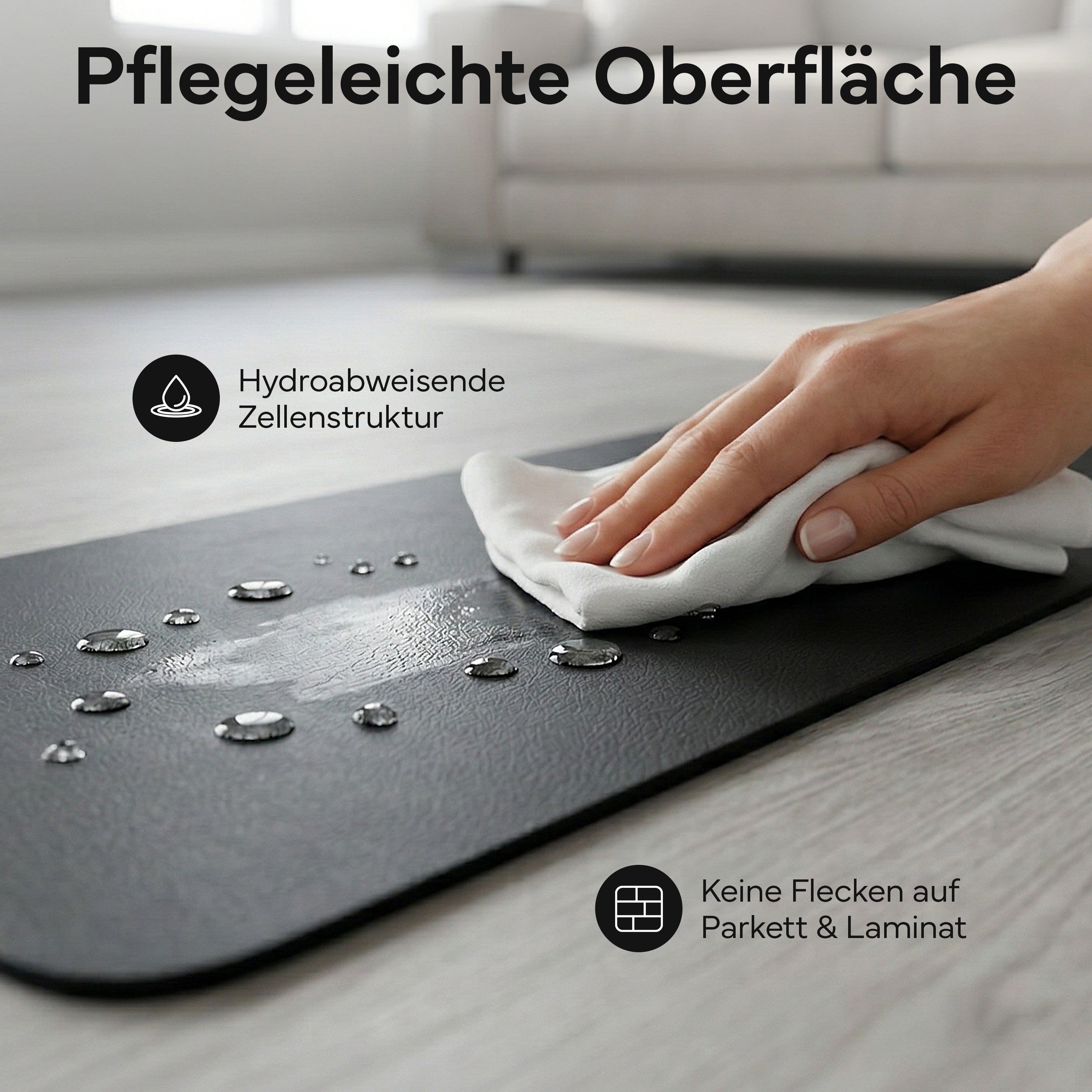 Bodenschutzmatte für Fitnessgeräte und Laufband - XS: Fahrradmatte - Bodenschutz von NEOLYMP | Fitnessequipment und Sportartikel