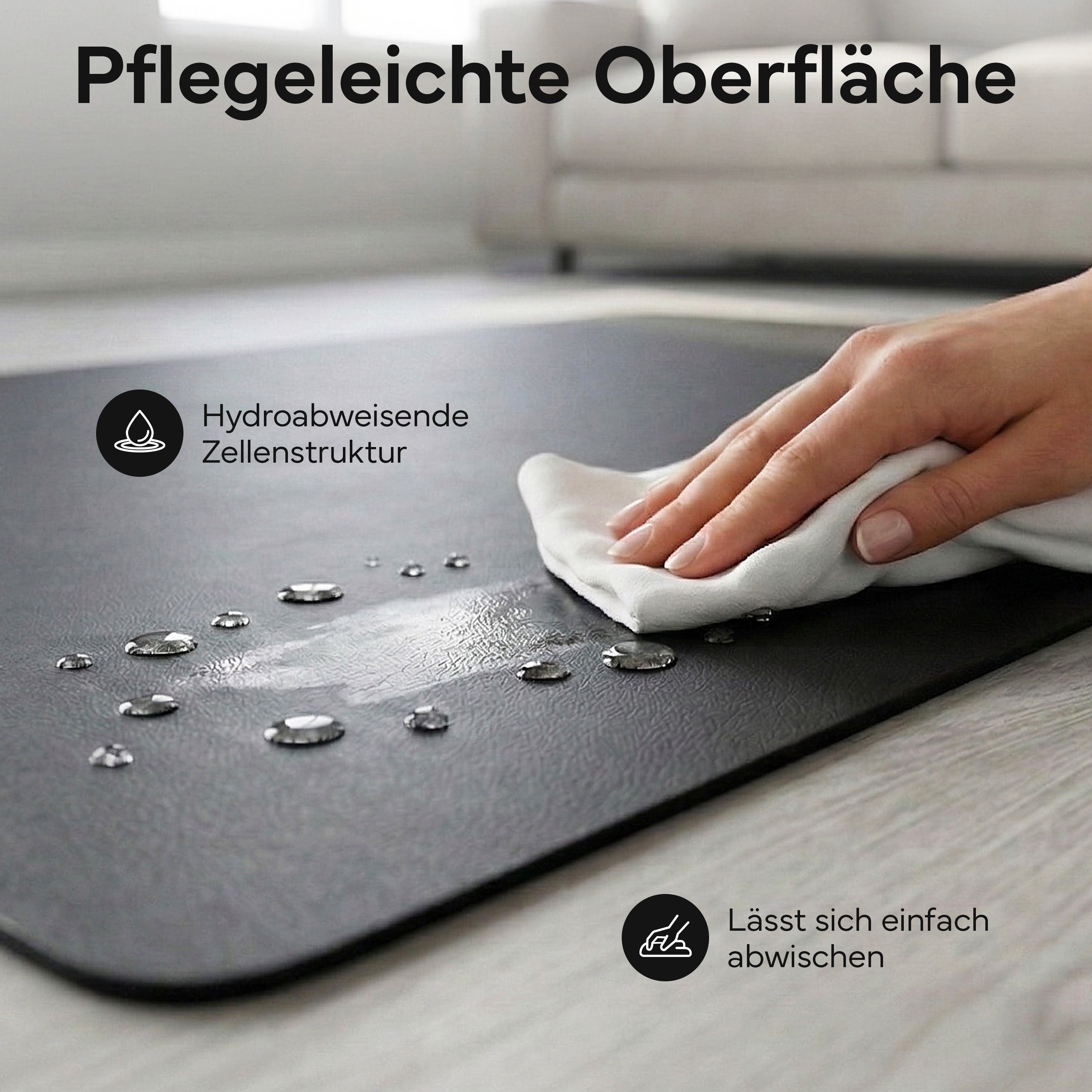 Laufbandmatte - Bodenschutz für Fitnessgeräte und Laufbänder XXL – Schwarz | B-Ware - - Outlet von NEOLYMP | Fitnessequipment und Sportartikel