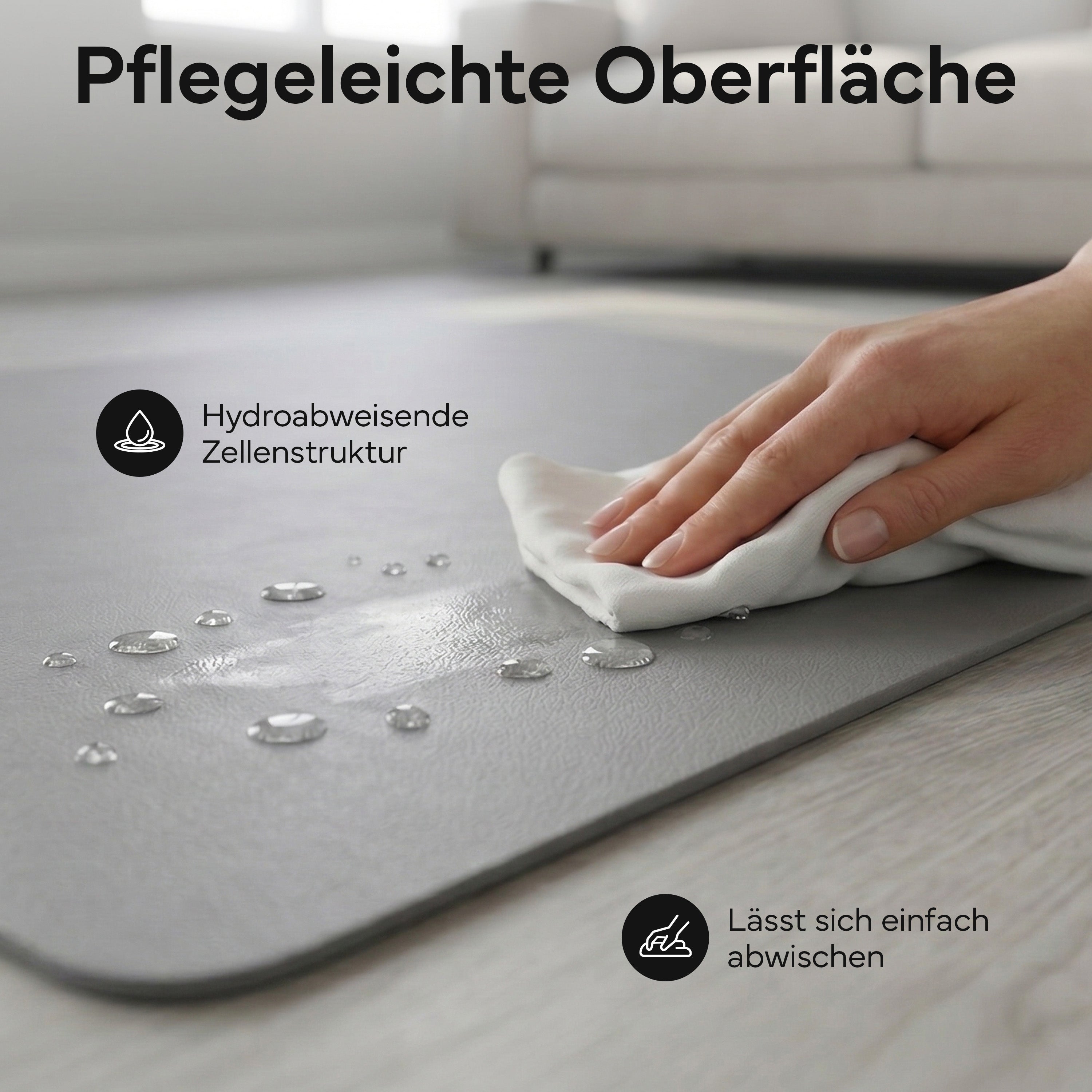Laufbandmatte - Bodenschutz für Fitnessgeräte und Laufbänder XXL – Grau | B-Ware - - Outlet von NEOLYMP | Fitnessequipment und Sportartikel