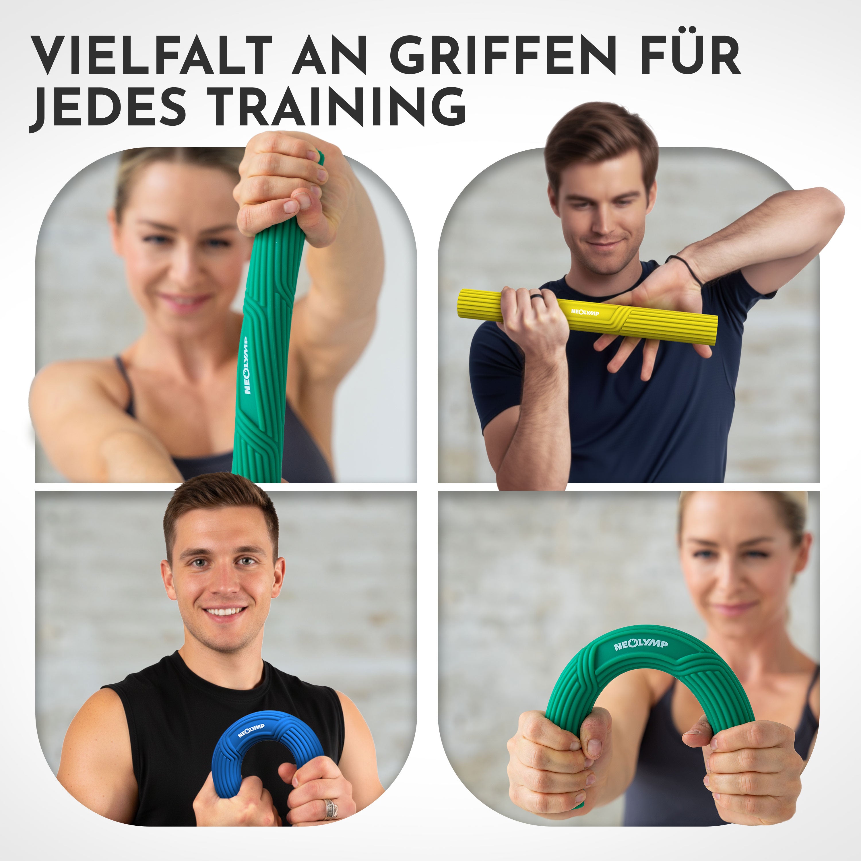 Flexbar Trainingsstab Handkraft-Trainer (4er Set) - - Sportgerät von NEOLYMP | Fitnessequipment und Sportartikel