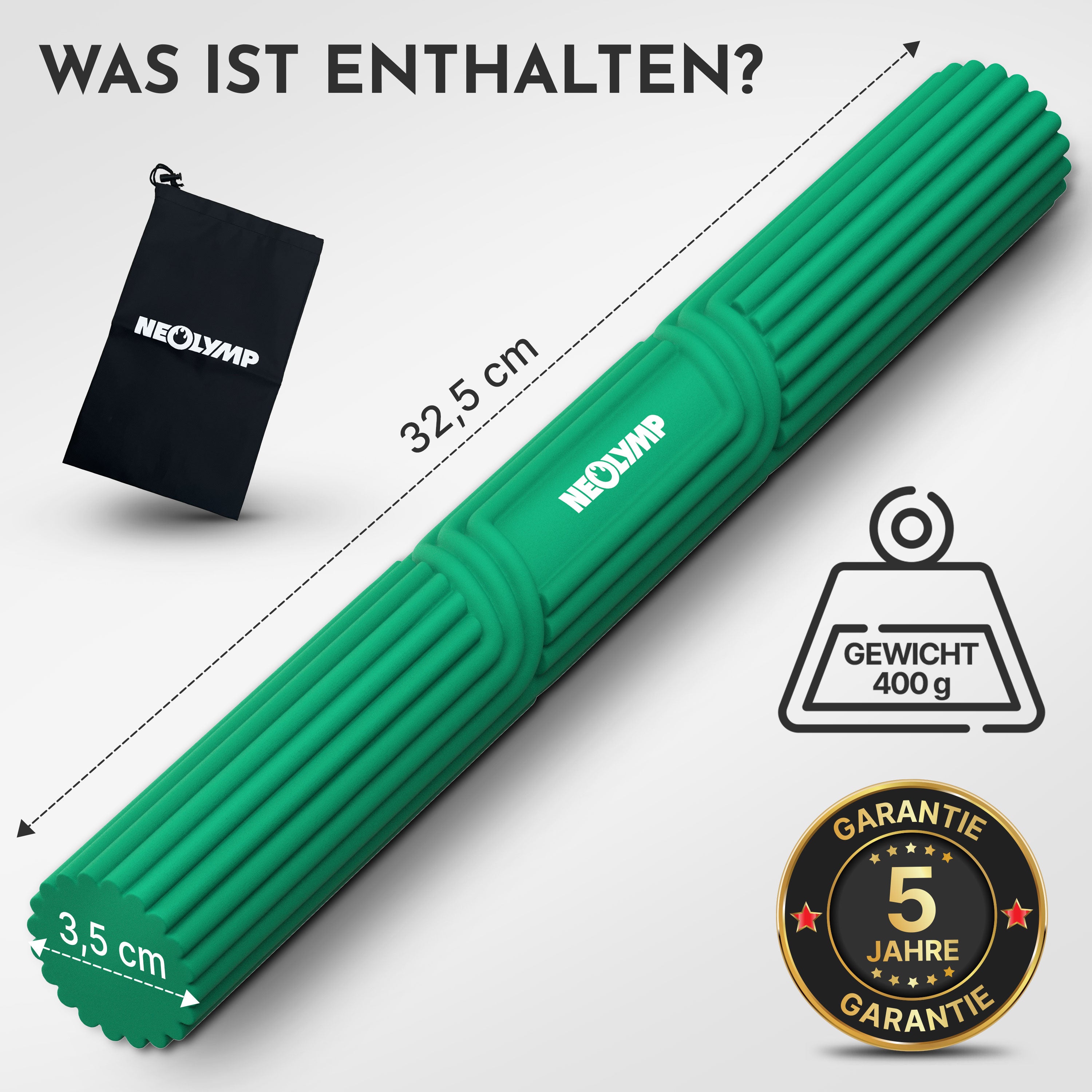 Flexbar Trainingsstab Handkraft-Trainer – 6.8 kg (grün) (B‑Ware) - - Outlet von NEOLYMP | Fitnessequipment und Sportartikel