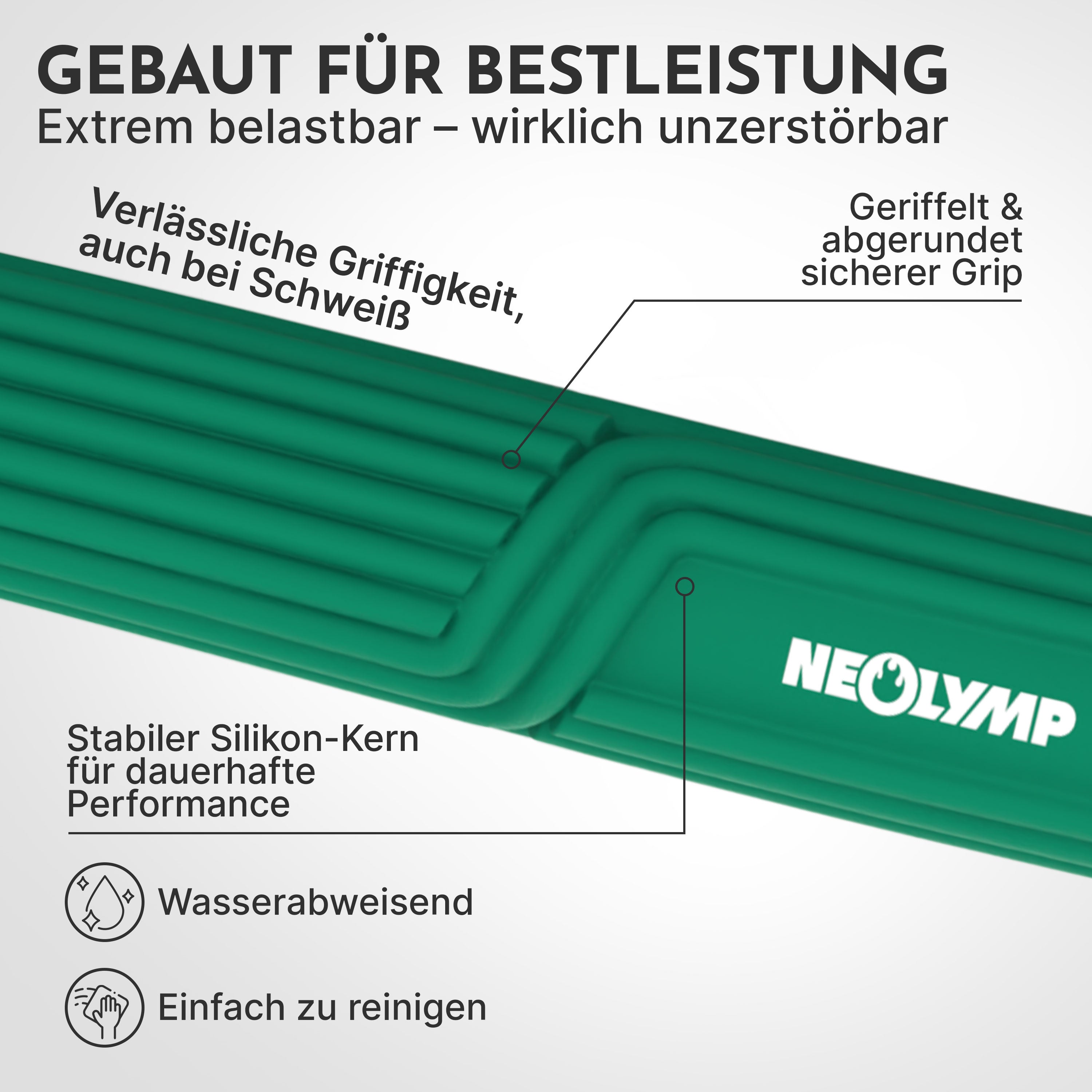 Flexbar Trainingsstab Handkraft-Trainer (4er Set) - - Sportgerät von NEOLYMP | Fitnessequipment und Sportartikel