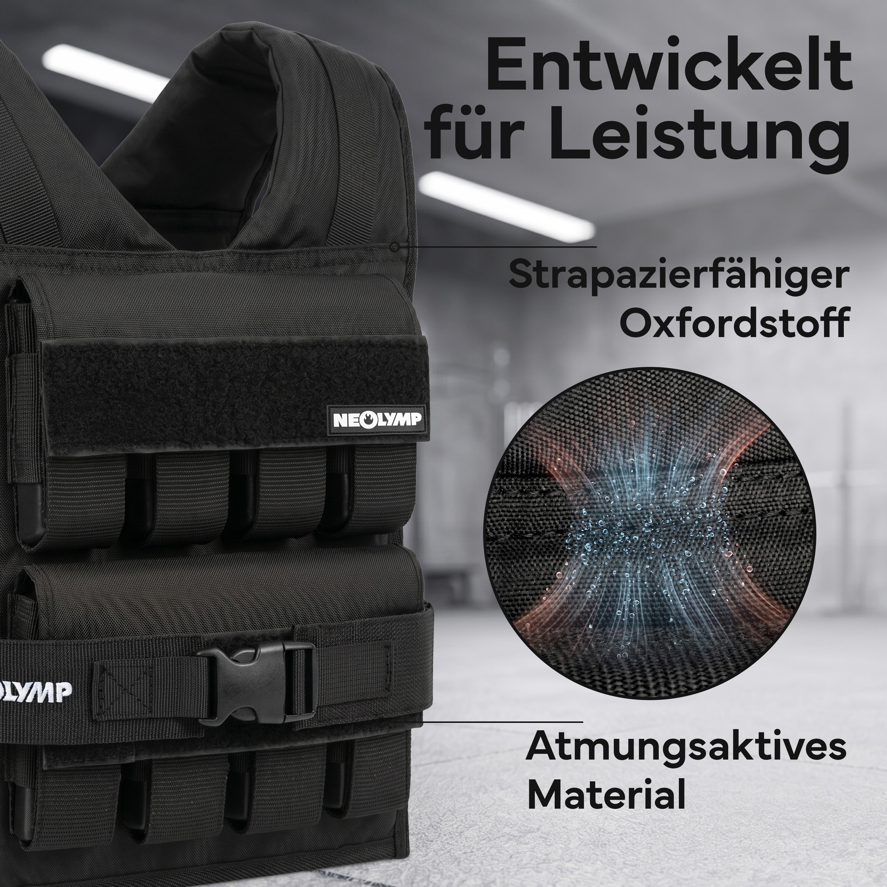 Verstellbare Gewichtsweste bis 20 kg, für Calisthenics | B-Ware - - Outlet von NEOLYMP | Fitnessequipment und Sportartikel