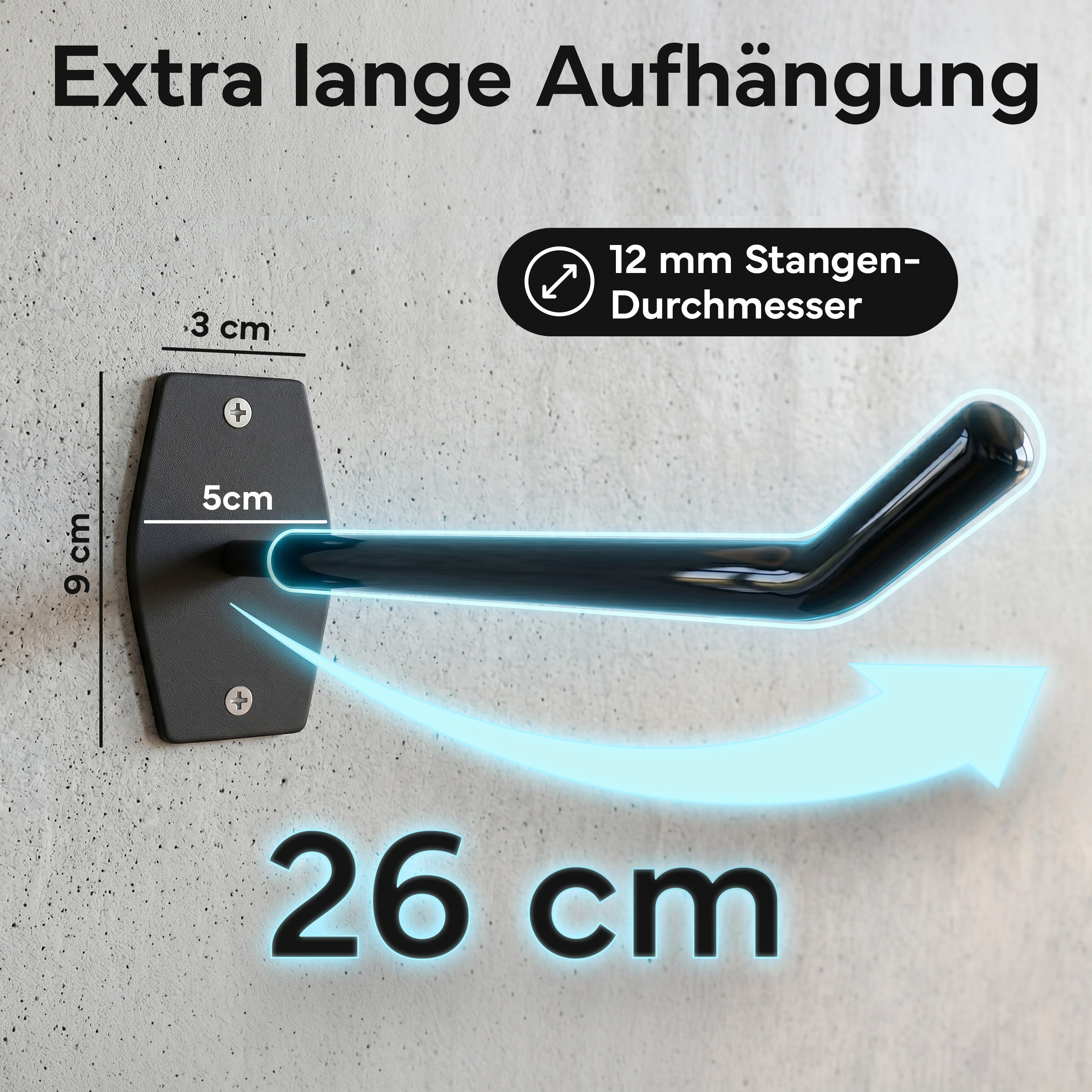 Wandhalterung 2er-Set - für Fitnessmatten mit Ösen - - Zubehör von NEOLYMP | Fitnessequipment und Sportartikel