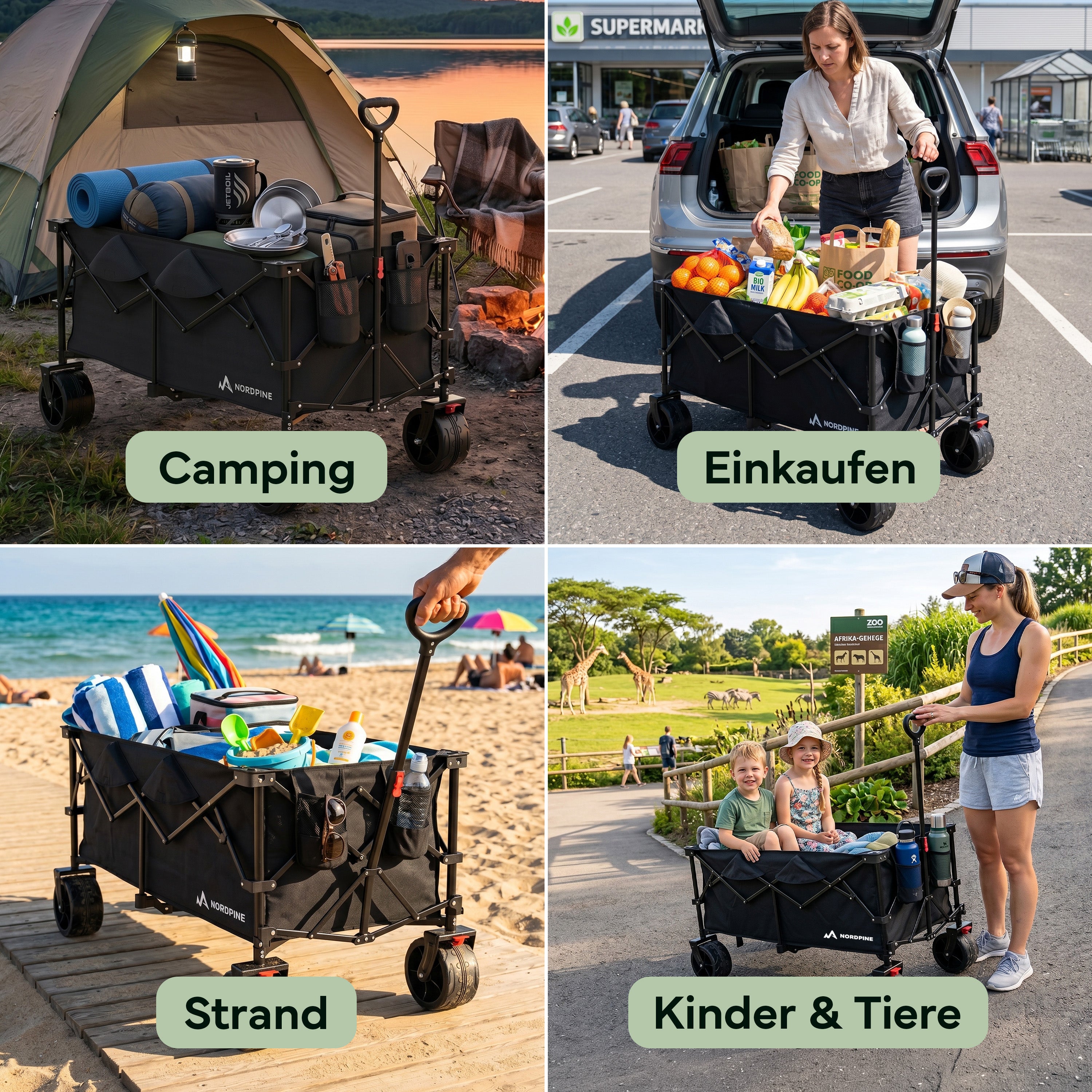 Bollerwagen faltbar - 200L / 300L - 300 Liter - Outdoor-Equipment von NORDPINE | Outdoor-Equipment, Wandern, Camping