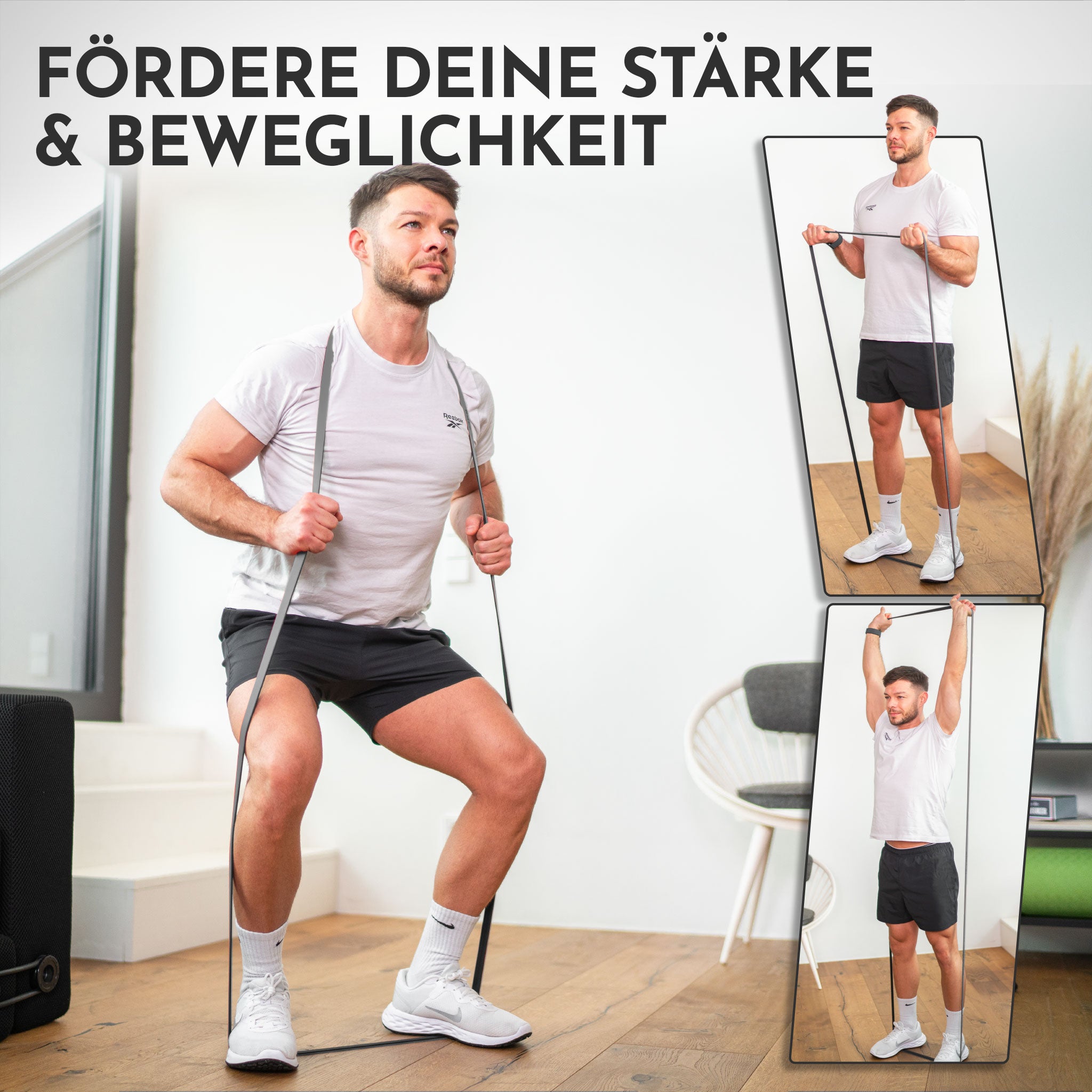 Heavy Resistance Bands aus Latex grau – Stärke: extrem stark (64-116 kg) | B‑Ware - - Outlet von NEOLYMP | Fitnessequipment und Sportartikel