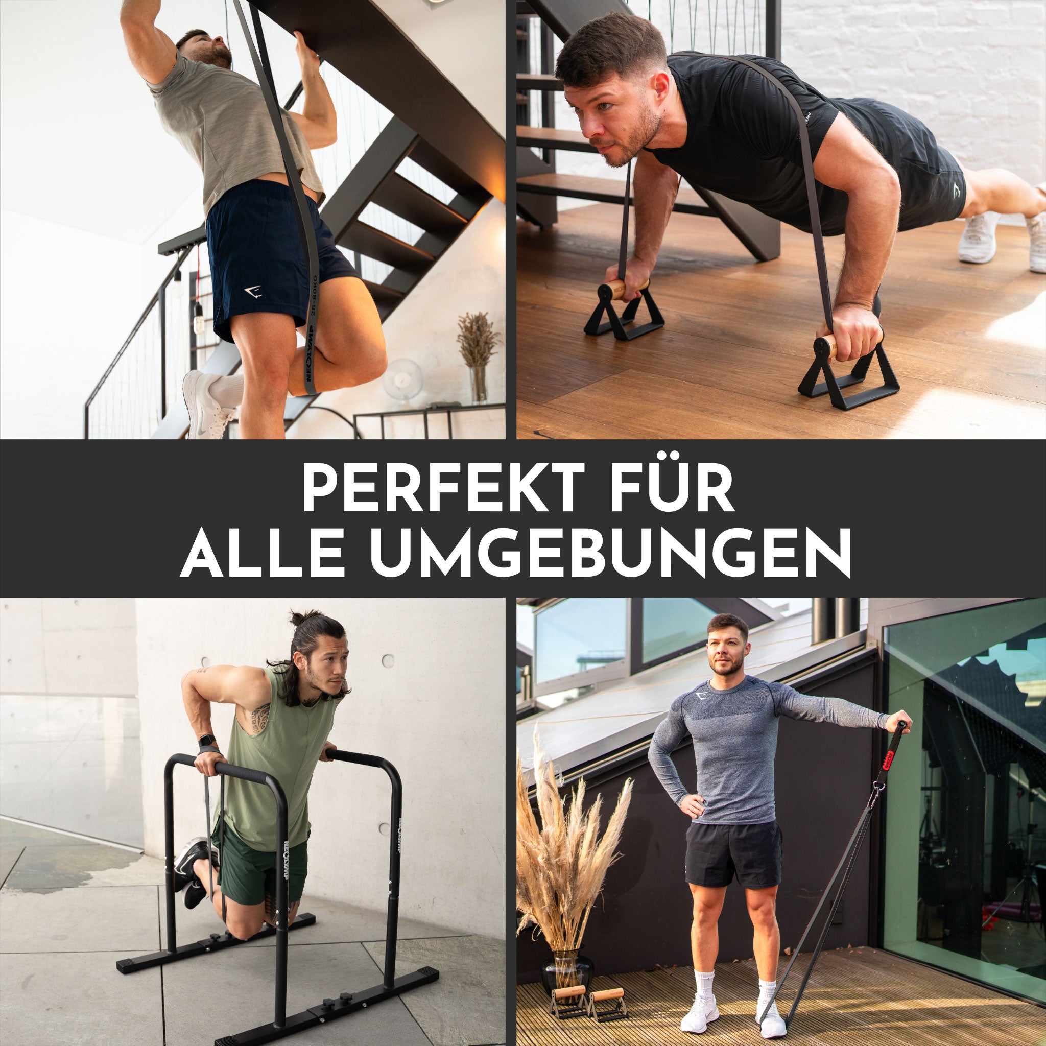 Heavy Resistance Bands aus Latex grau – Stärke: extrem stark (64-116 kg) | B‑Ware - - Outlet von NEOLYMP | Fitnessequipment und Sportartikel