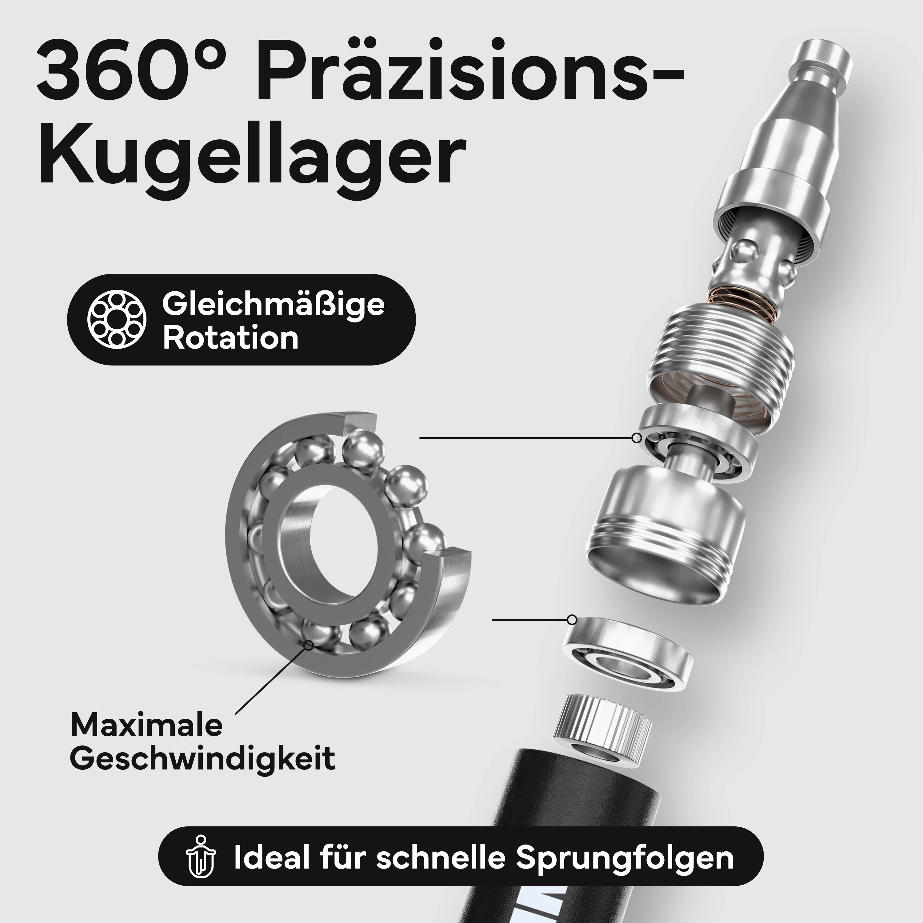 Springseil - Speed Jump Rope aus Aluminium - - Sportgerät von NEOLYMP | Fitnessequipment und Sportartikel