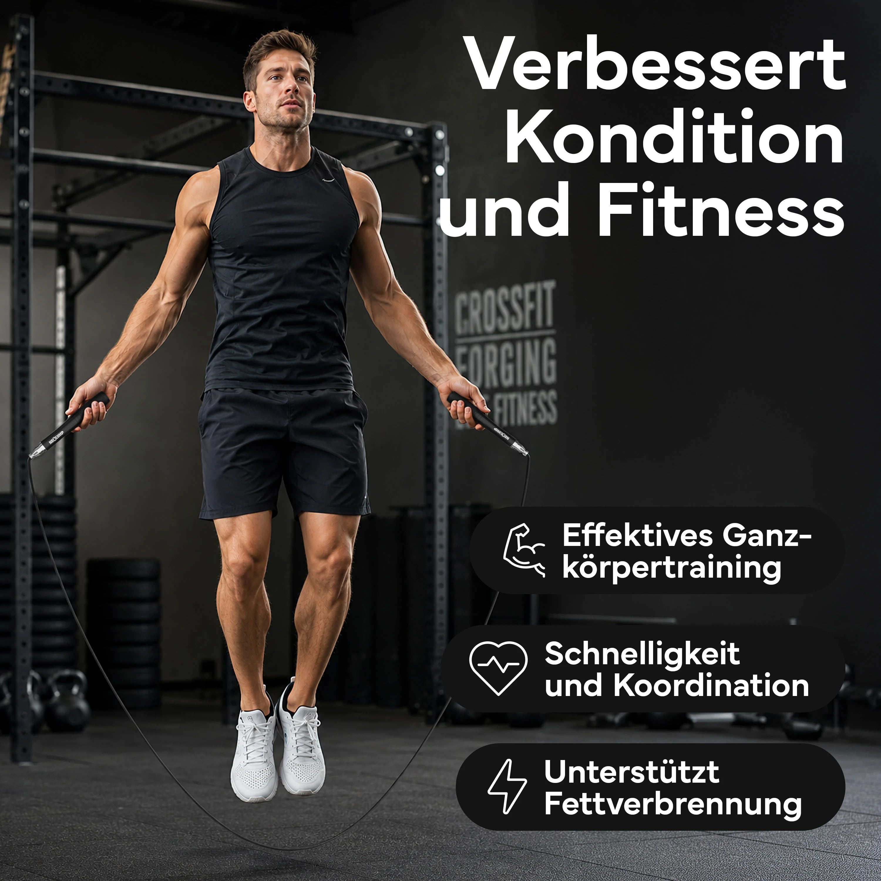 Springseil - Speed Jump Rope aus Aluminium - - Sportgerät von NEOLYMP | Fitnessequipment und Sportartikel