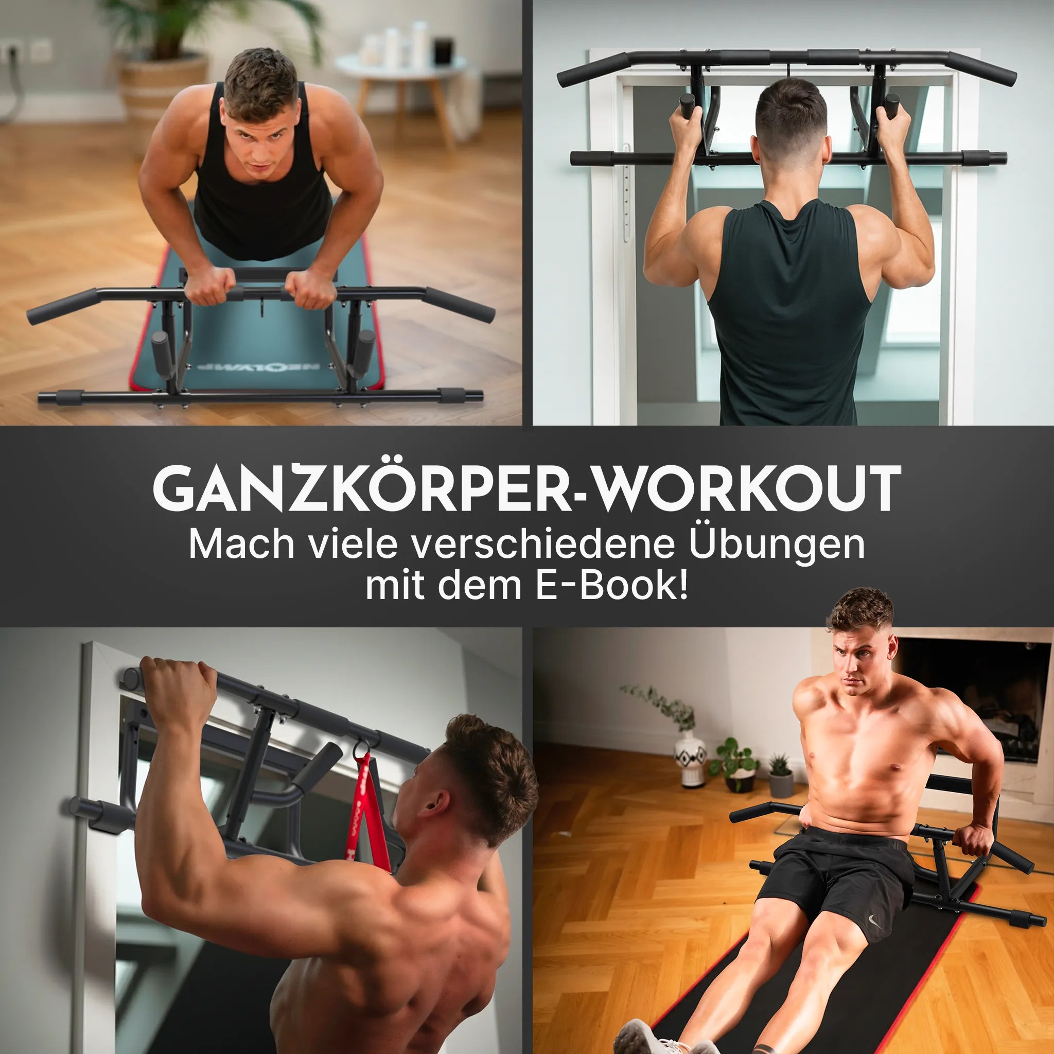 Klimmzugstangen-Bundle - Alle Übungen, volle Bewegungsfreiheit - Klimmzugstange einzeln - Klimmzugstangen von NEOLYMP | Fitnessequipment und Sportartikel