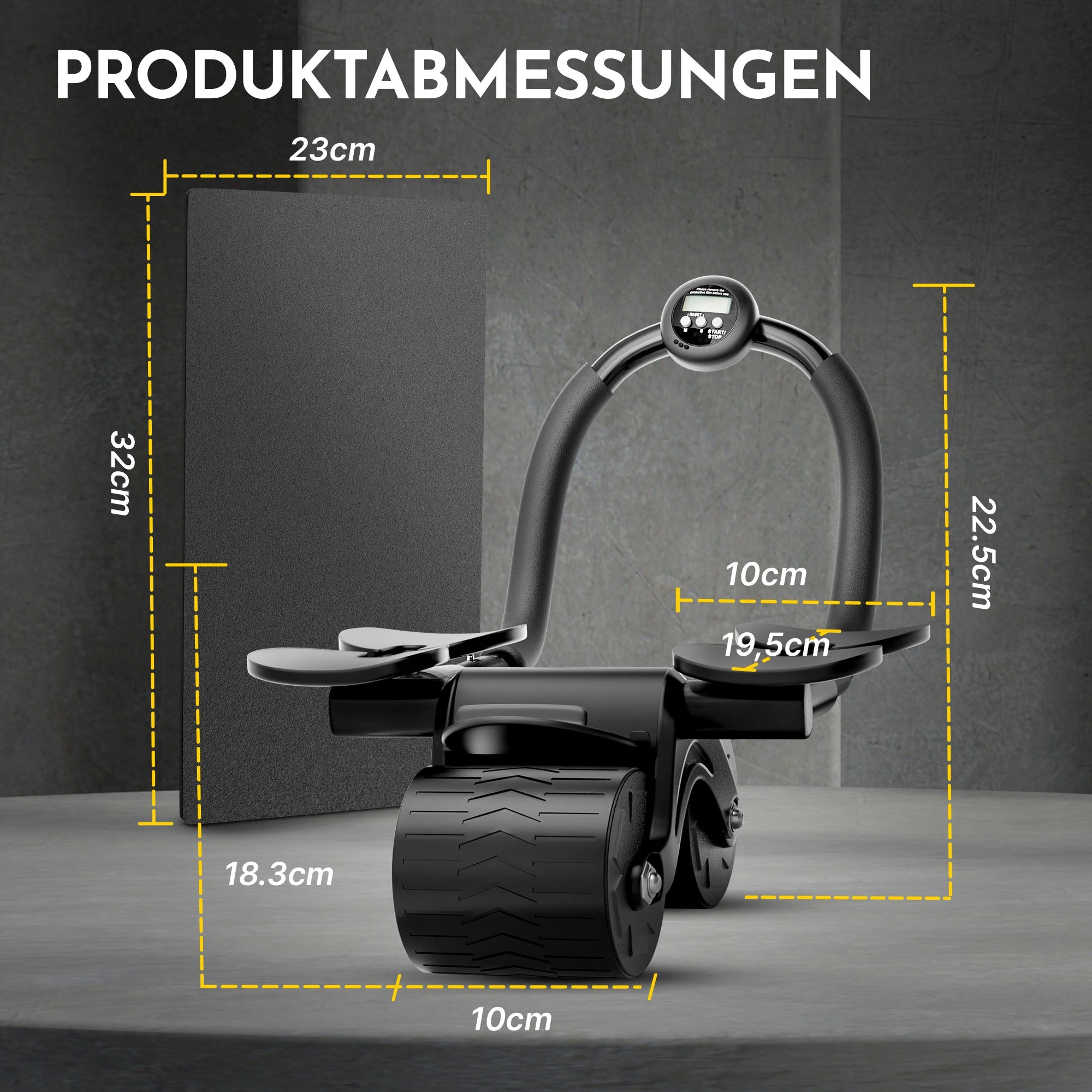 Bauchroller mit Ellbogenpolster - - Bauchtrainer von NEOLYMP | Fitnessequipment und Sportartikel