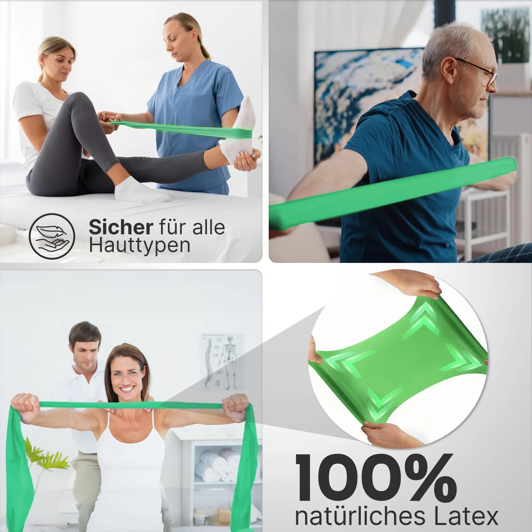 Elastisches Widerstandsband auf Rolle TPE verschiedene Längen – Extra leicht (Gelb) / 23 Meter (B‑Ware) - - Outlet von NEOLYMP | Fitnessequipment und Sportartikel