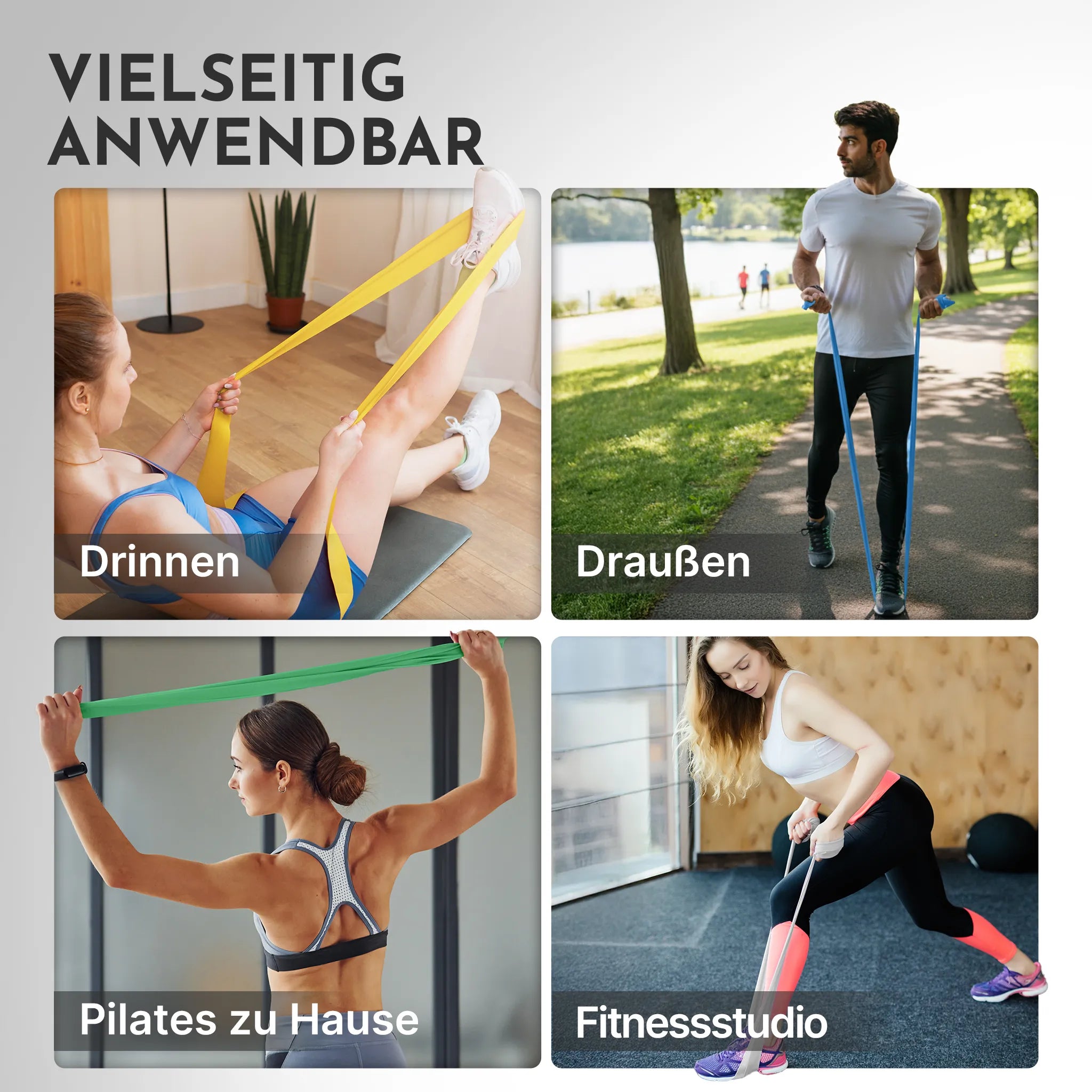 Elastisches Widerstandsband auf Rolle TPE verschiedene Längen – Extra leicht (Gelb) / 23 Meter (B‑Ware) - - Outlet von NEOLYMP | Fitnessequipment und Sportartikel
