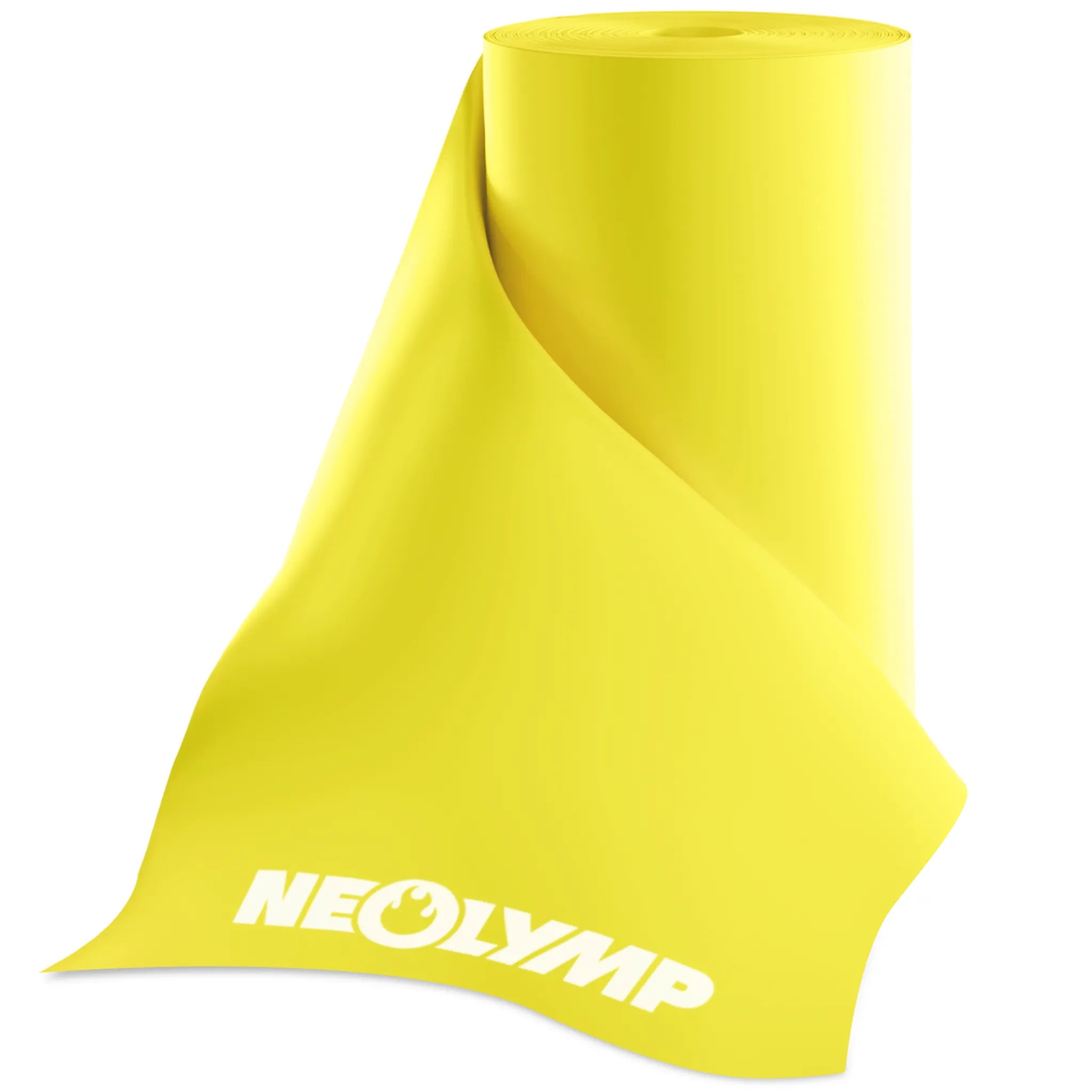 Elastisches Widerstandsband auf Rolle TPE verschiedene Längen – Extra leicht (Gelb) / 23 Meter (B‑Ware) - - Outlet von NEOLYMP | Fitnessequipment und Sportartikel