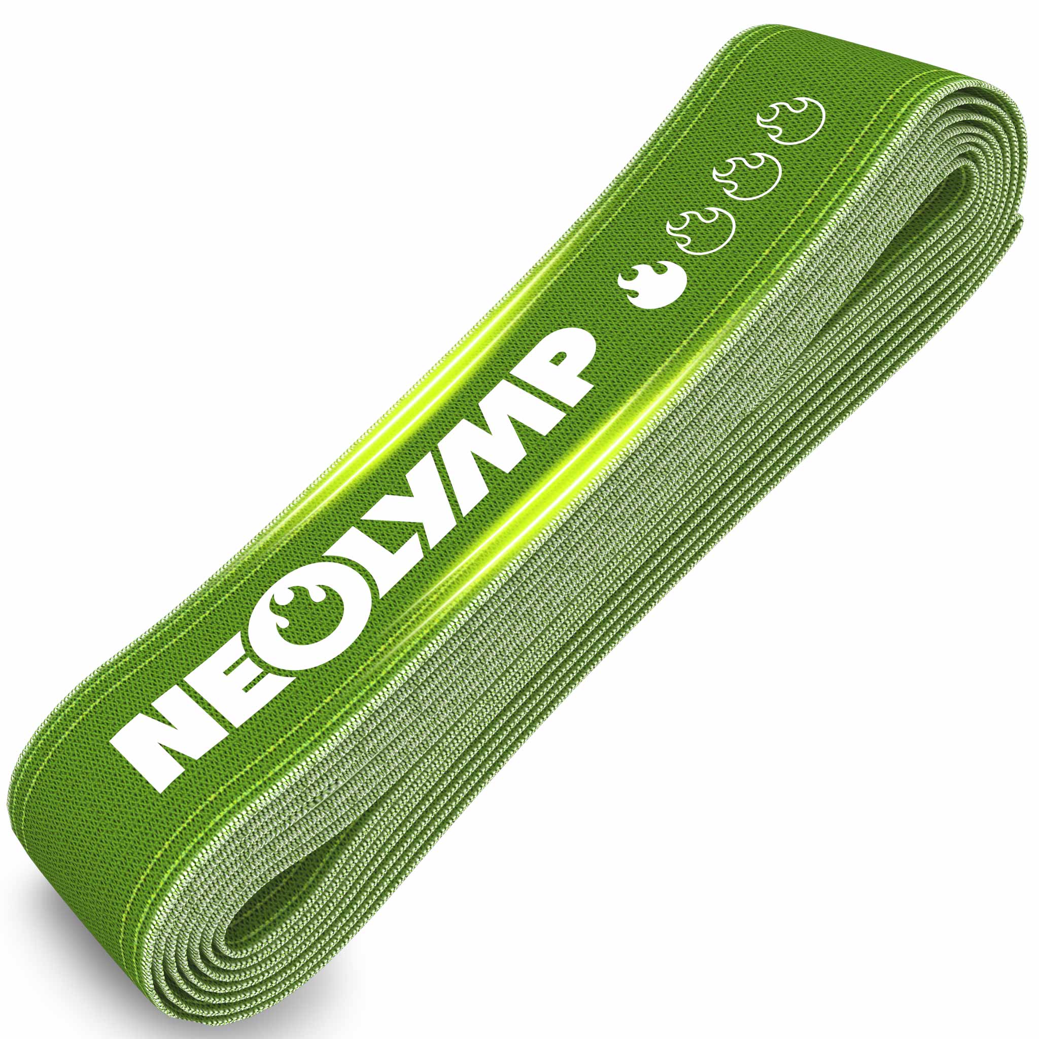 Powerband aus Stoff - mit Verstellschnalle - Powerband in grün (sehr leicht) - Fitnessbänder von NEOLYMP | Fitnessequipment und Sportartikel