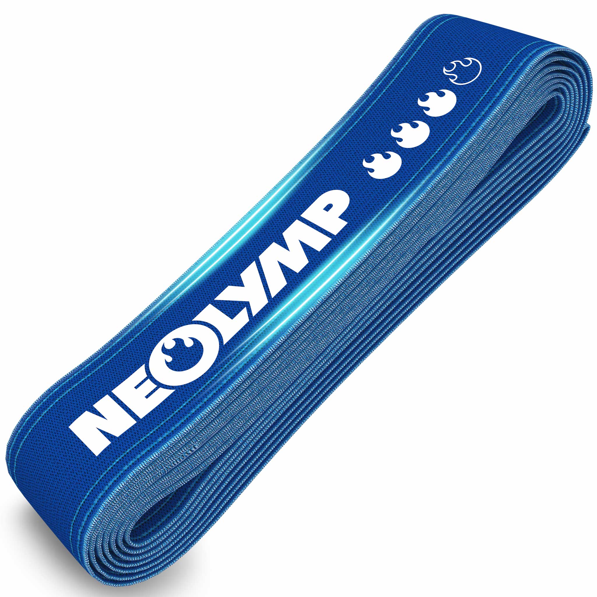 Powerband aus Stoff - mit Verstellschnalle - Powerband in blau (normal) - Fitnessbänder von NEOLYMP | Fitnessequipment und Sportartikel