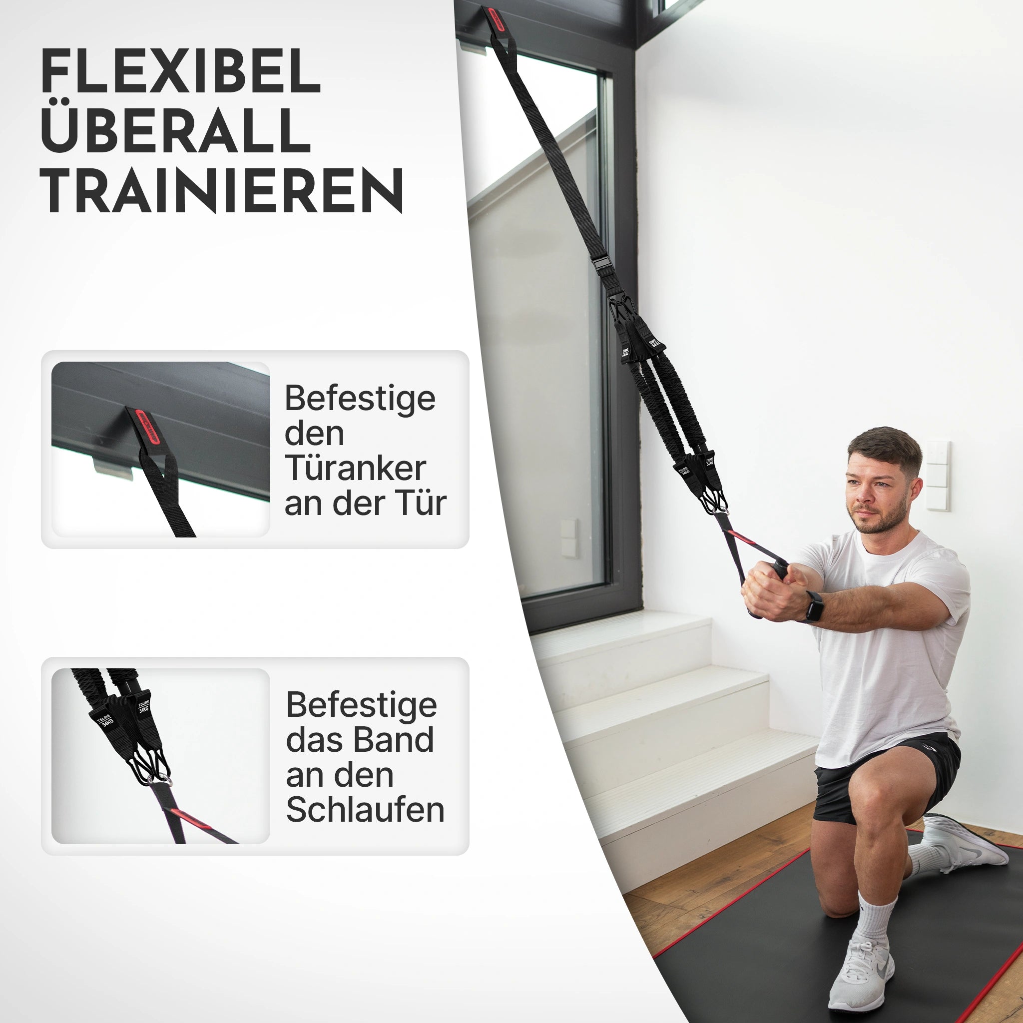 Klimmzughilfe - mit Fußschlaufen und 4-Bänder-System - - Zubehör von NEOLYMP | Fitnessequipment und Sportartikel