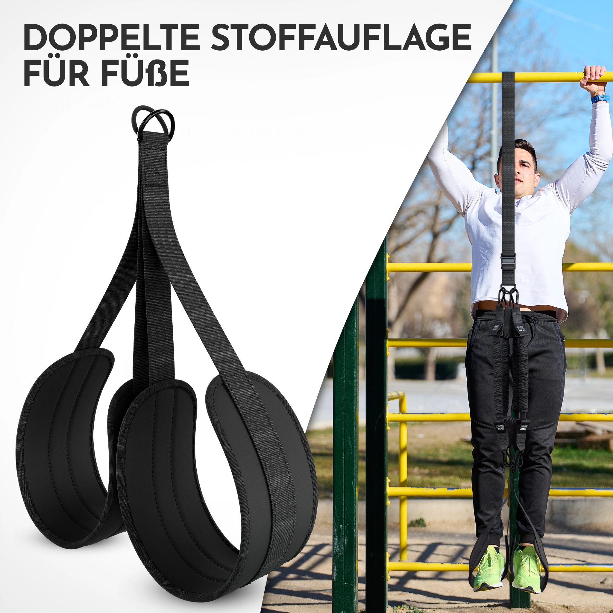 Klimmzughilfe - mit Fußschlaufen und 4-Bänder-System - - Zubehör von NEOLYMP | Fitnessequipment und Sportartikel